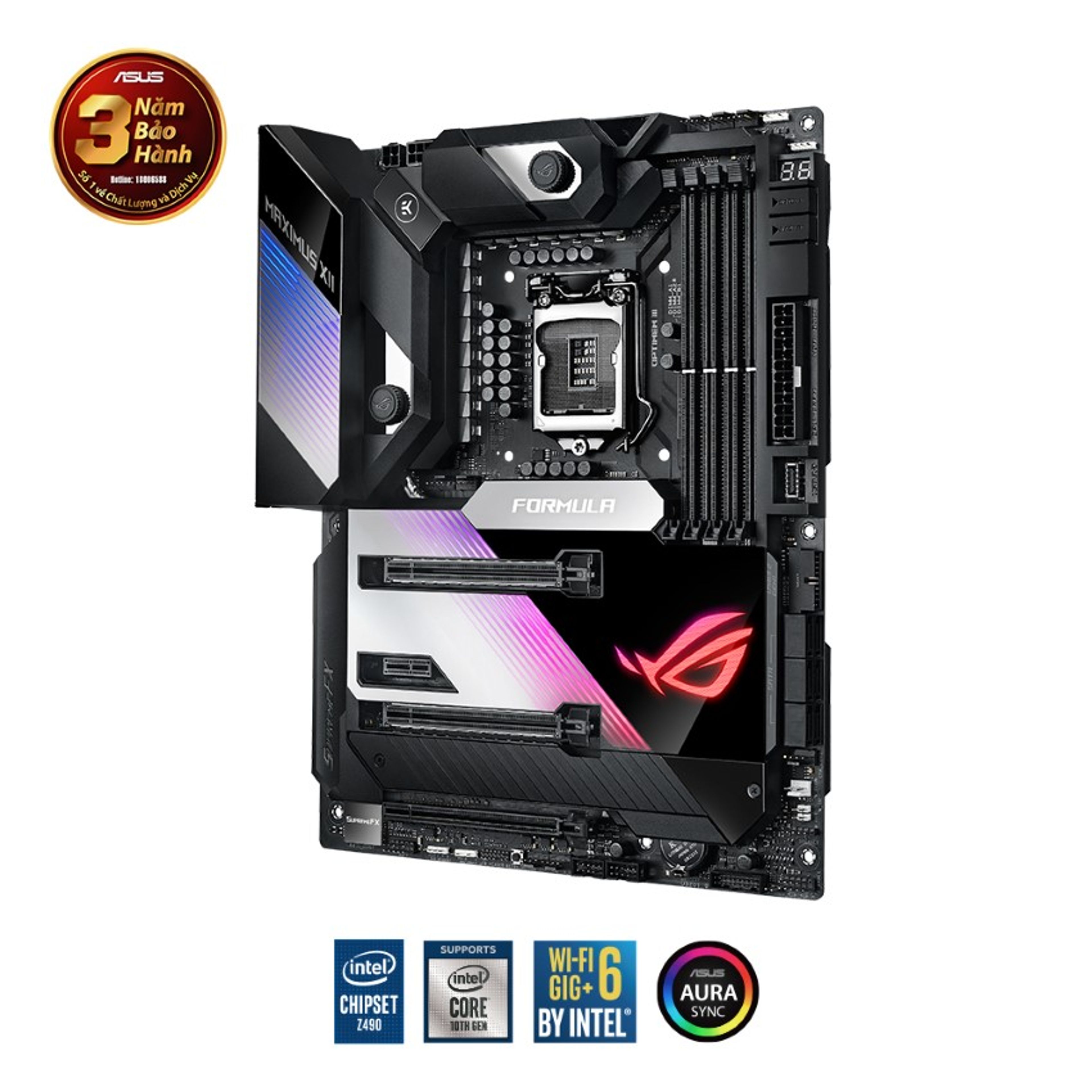 Mainboard ASUS ROG MAXIMUS XII FORMULA (Intel Z490, Socket 1200, ATX, 4 khe RAM DDR4) chính hãng Máy Tính LMC