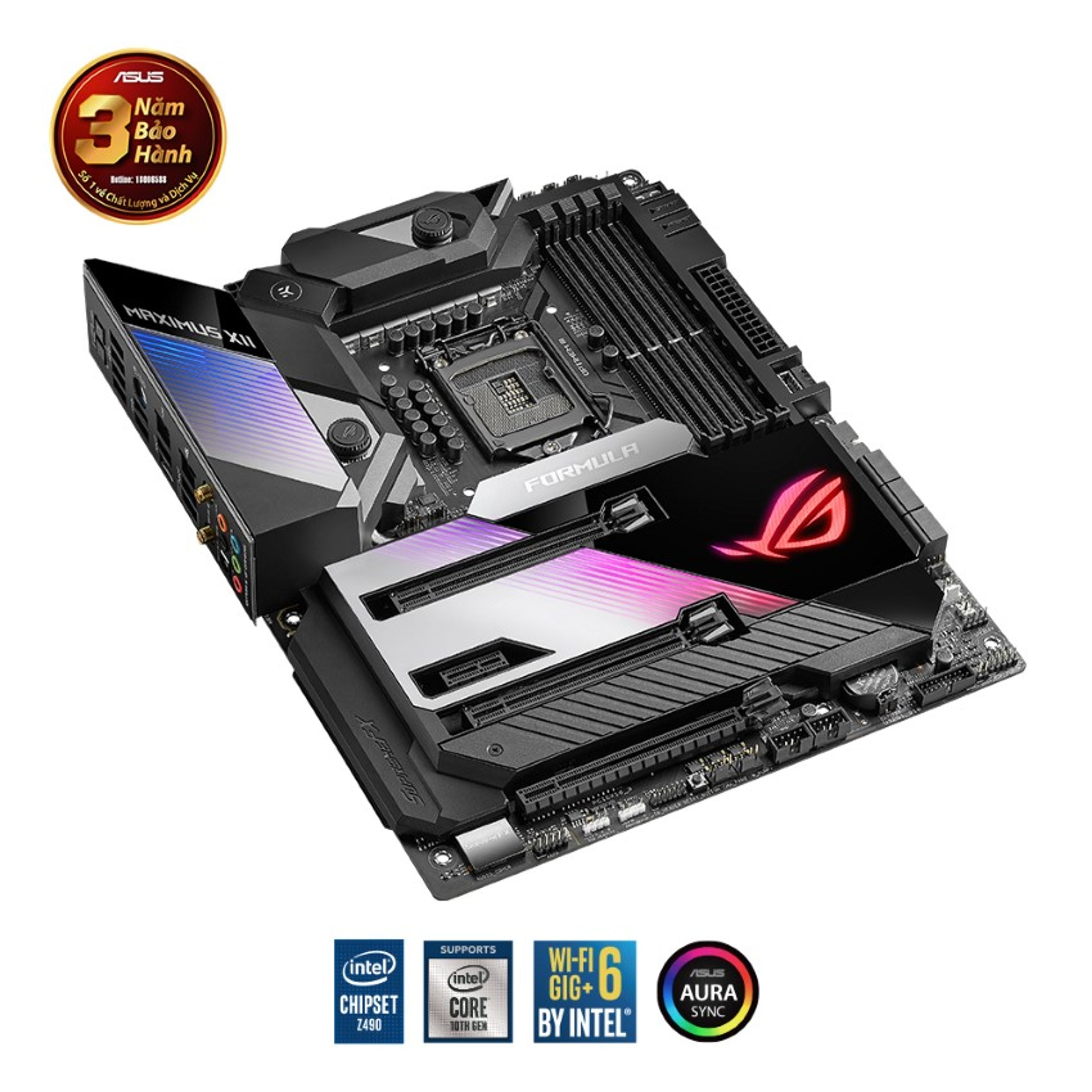 Mainboard ASUS ROG MAXIMUS XII FORMULA (Intel Z490, Socket 1200, ATX, 4 khe RAM DDR4) chính hãng Máy Tính LMC