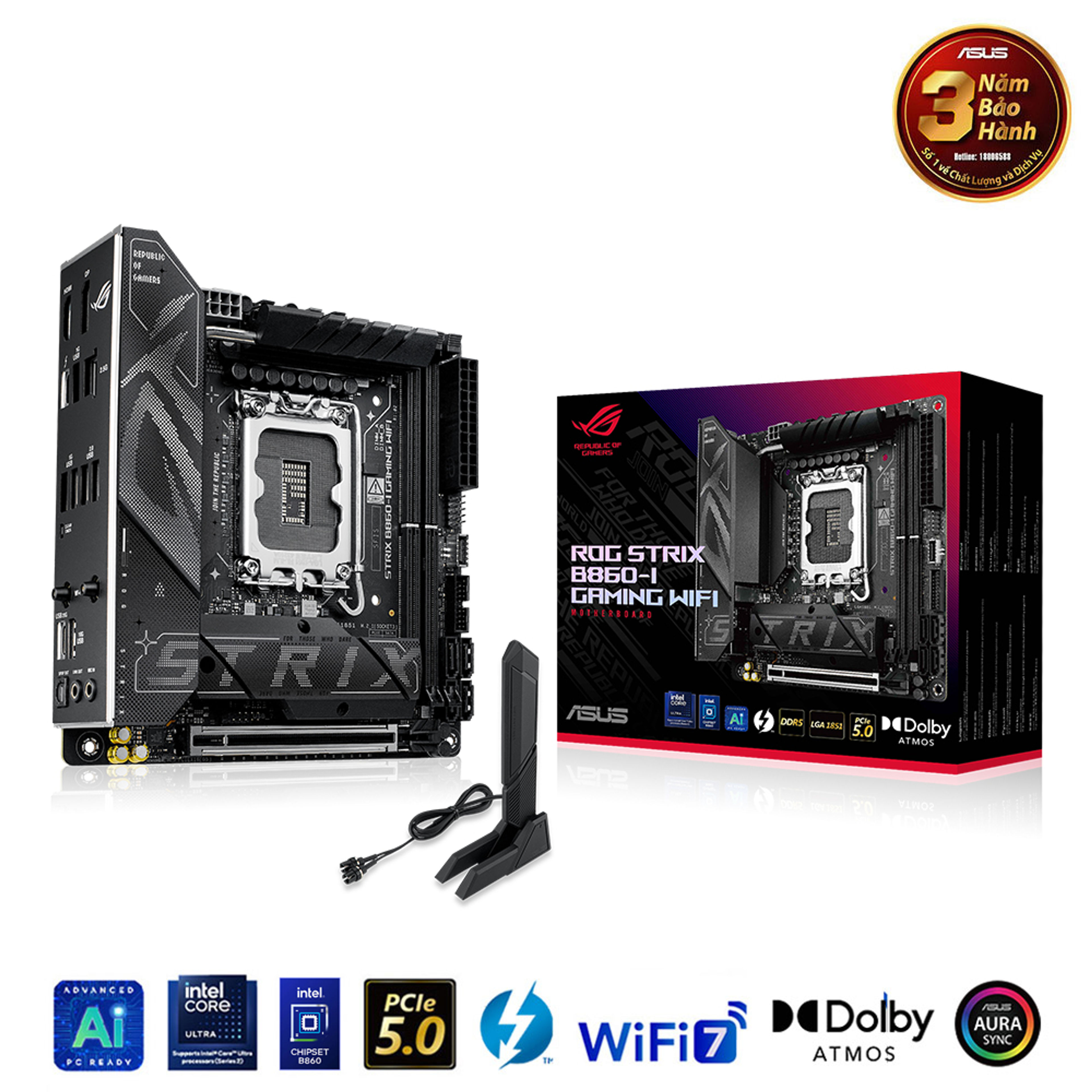 Mainboard ASUS ROG STRIX B860-I GAMING WIFI chính hãng Máy Tính LMC