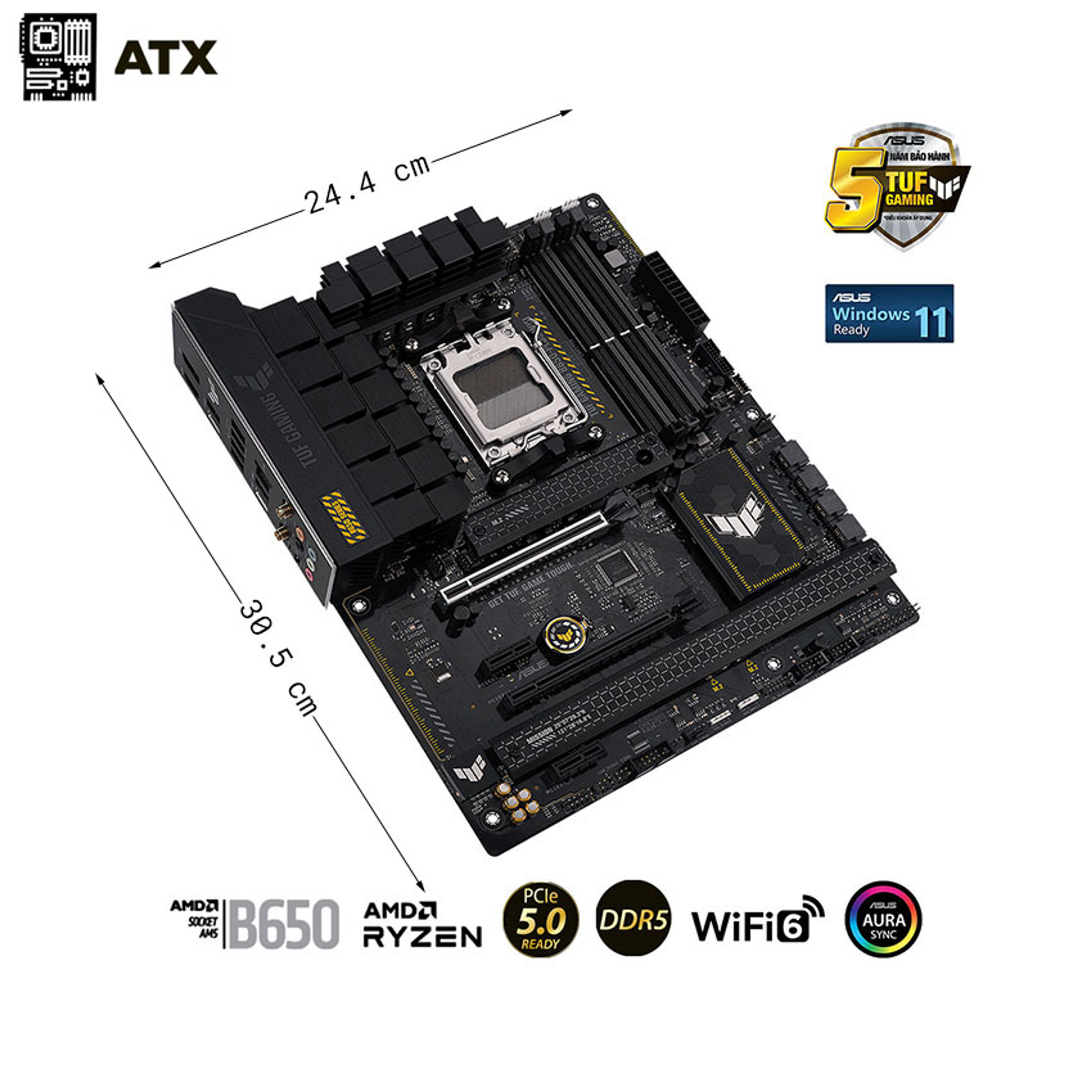 Mainboard ASUS TUF GAMING B650-PLUS WIFI chính hãng Máy Tính LMC