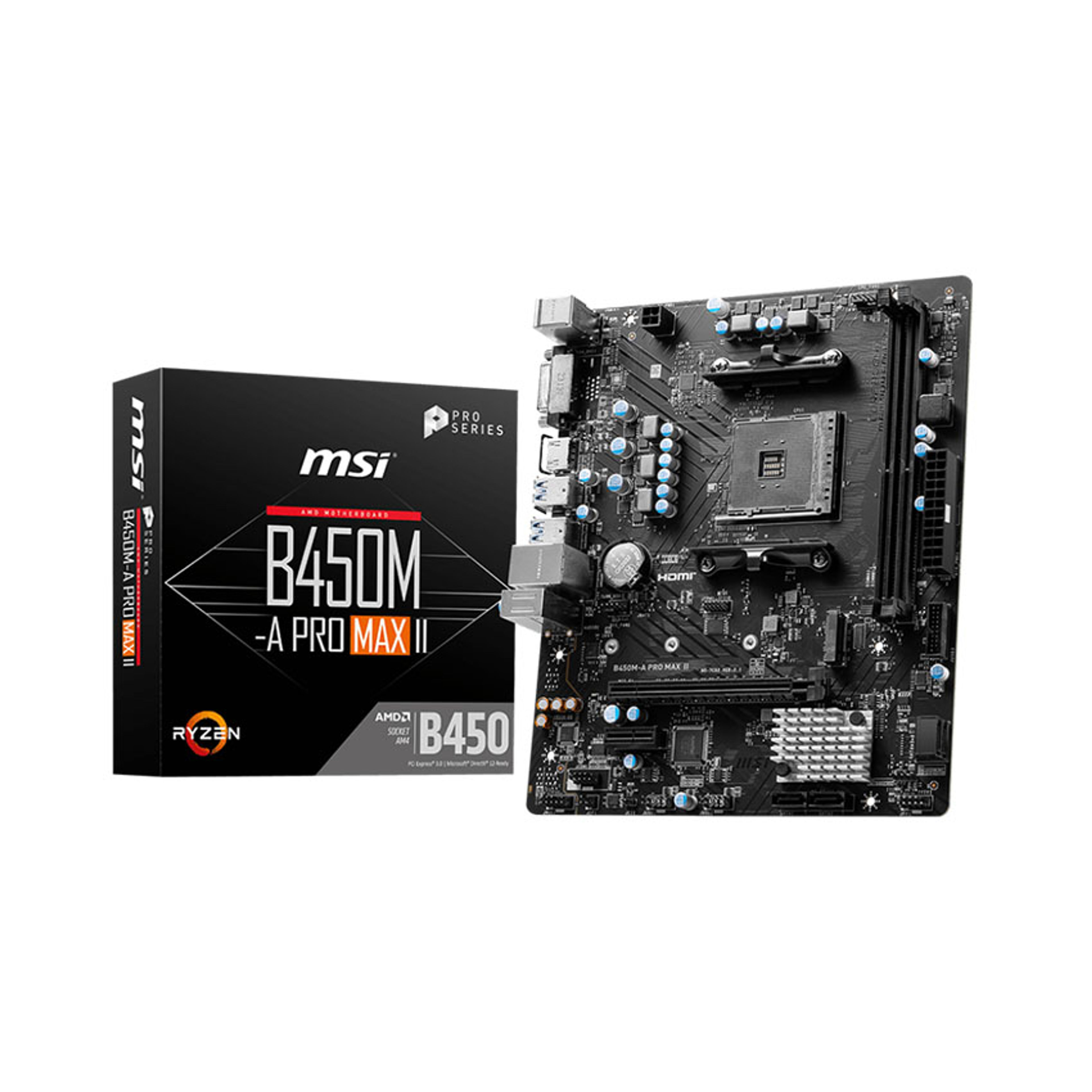 Mainboard MSI B450M-A PRO MAX II chính hãng Máy Tính LMC
