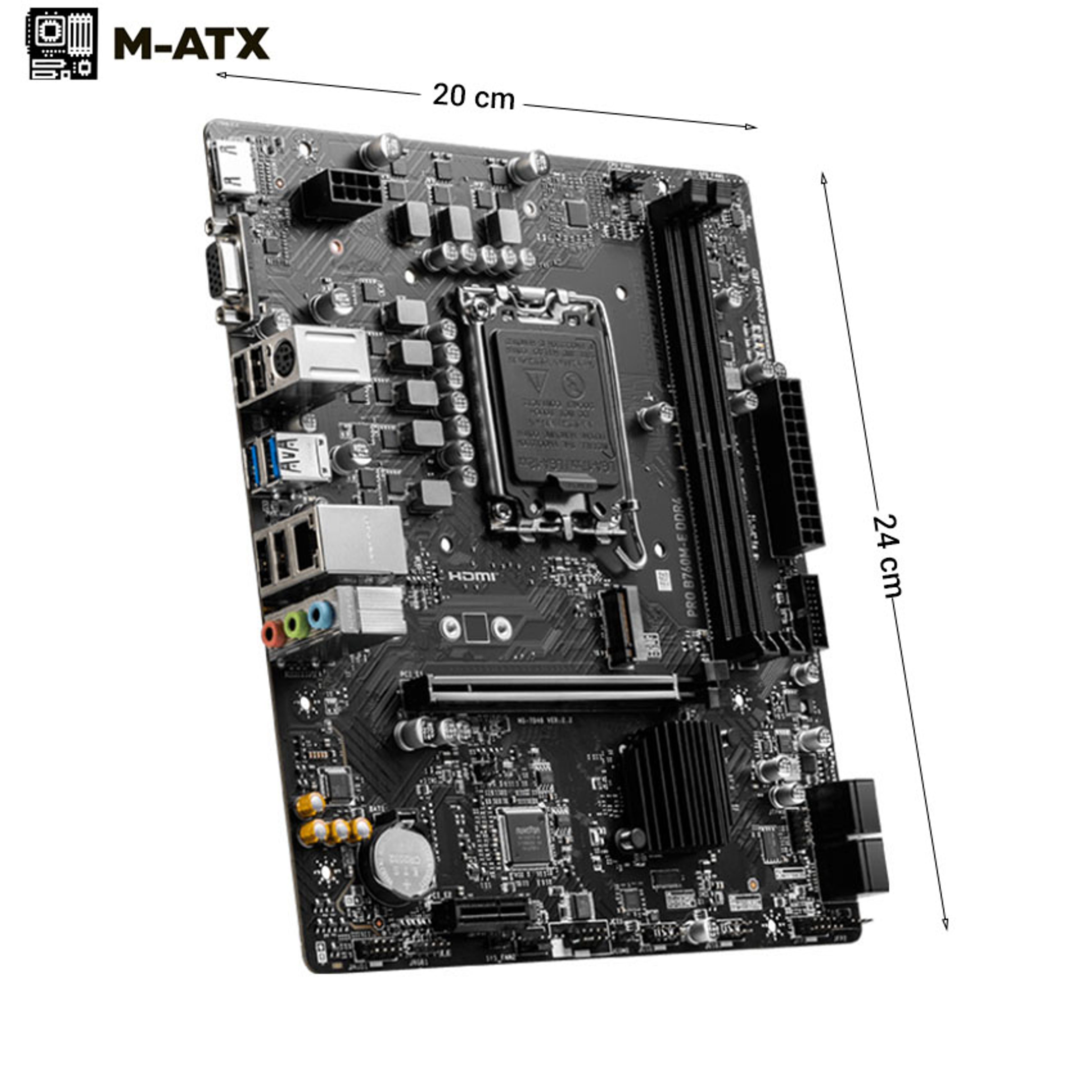 Mainboard MSI PRO B760M-E DDR4 chính hãng Máy Tính LMC