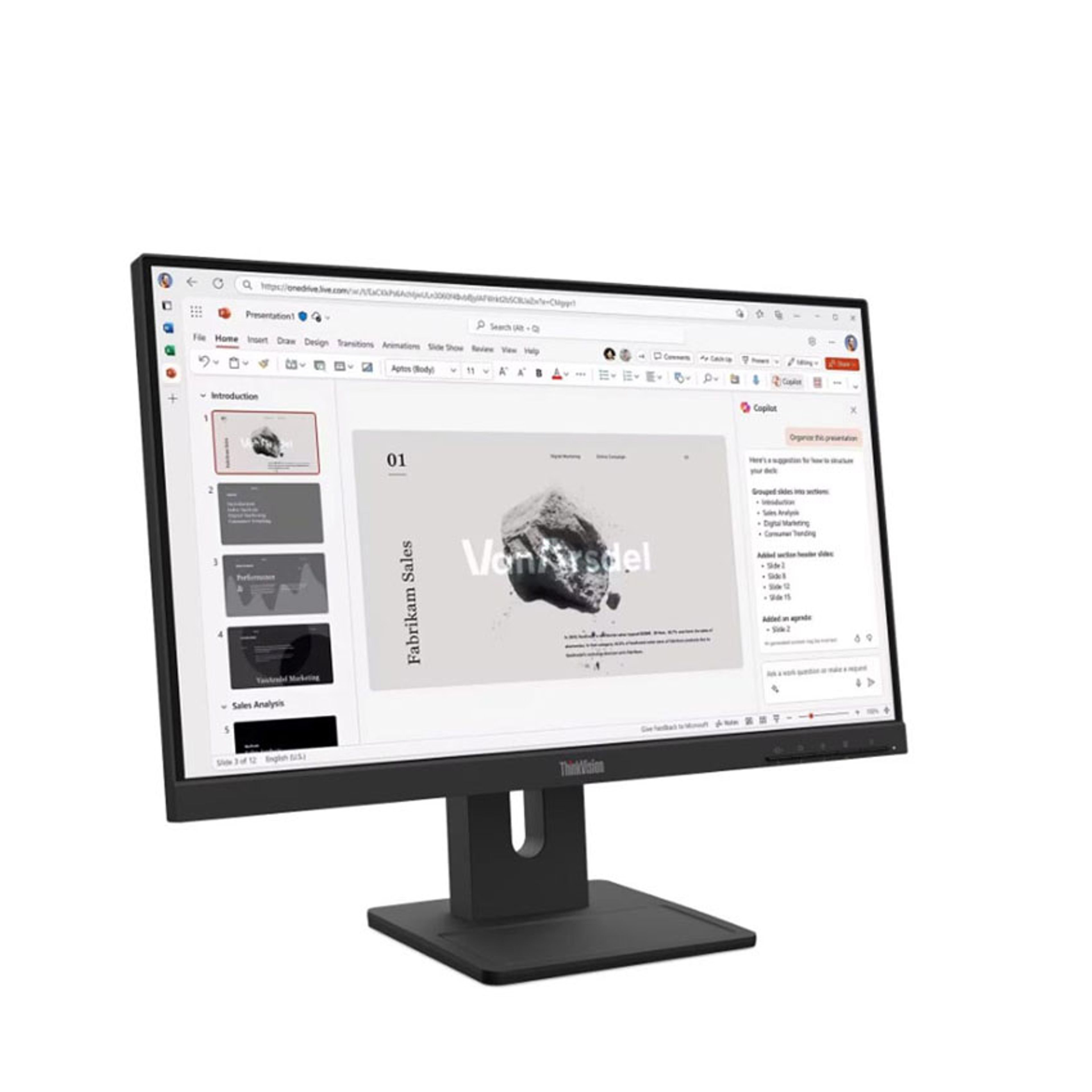 Màn hình Lenovo ThinkVision E22-40 (21.5 inch/FHD/IPS/100Hz/4ms/loa) (64C9MAR6VN) chính hãng Máy Tính LMC