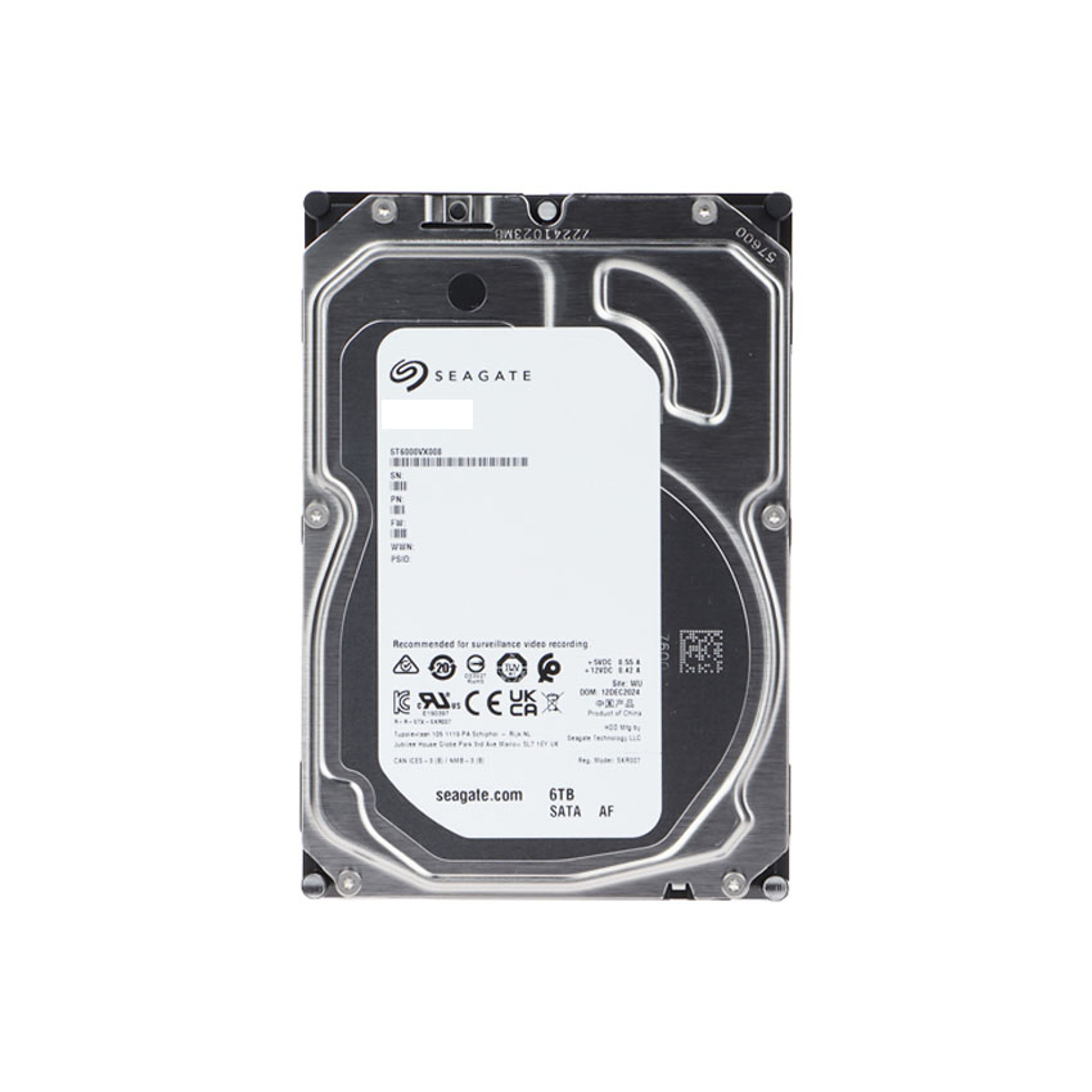 Ổ Cứng HDD Seagate SkyHawk 6TB 3.5 inch, 5400RPM, SATA III, 256MB Cache (ST6000VX008)
