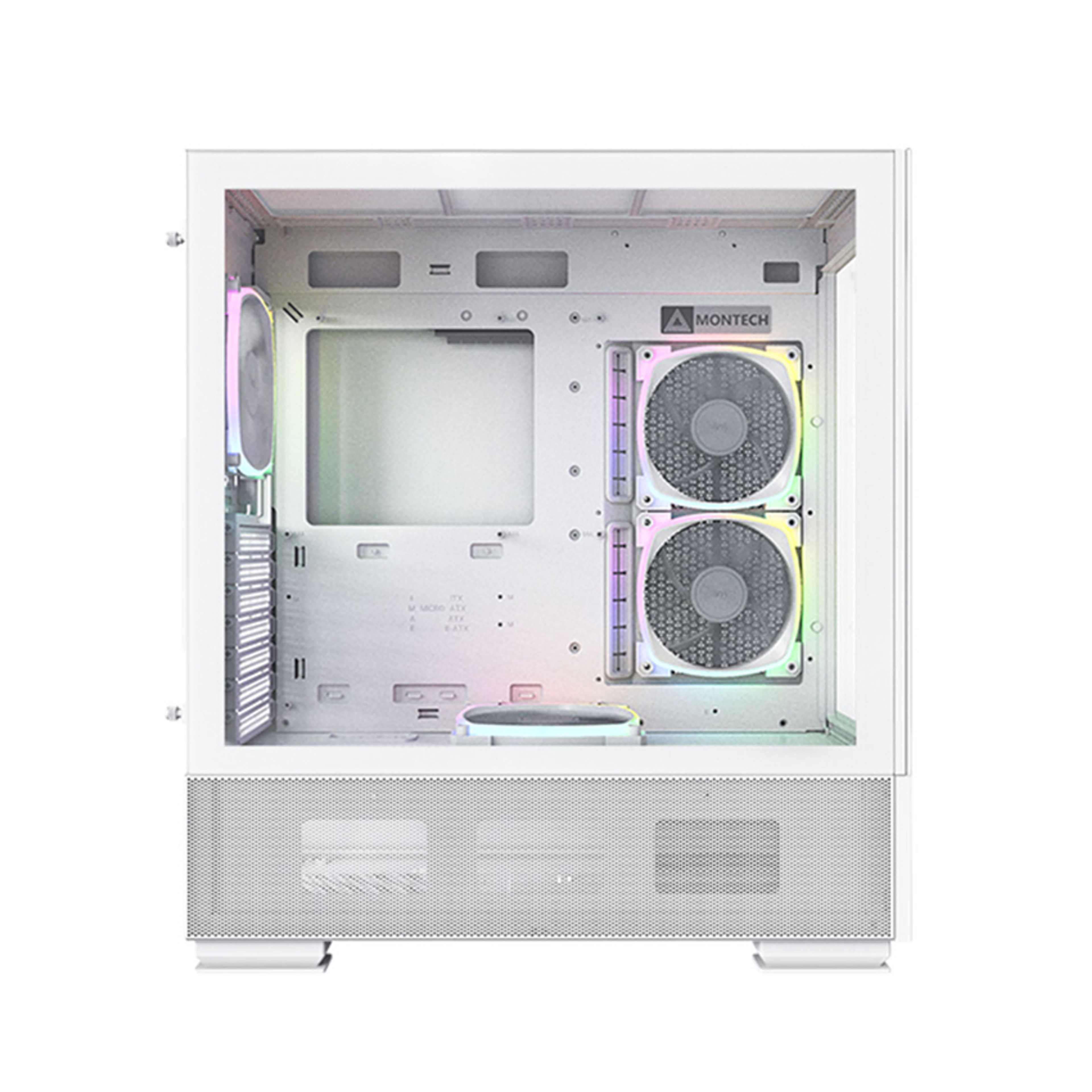 Vỏ Case MONTECH SKY TWO WHITE (ATX/Mid Tower/Màu Trắng/4 Fan Argb) chính hãng Máy Tính LMC