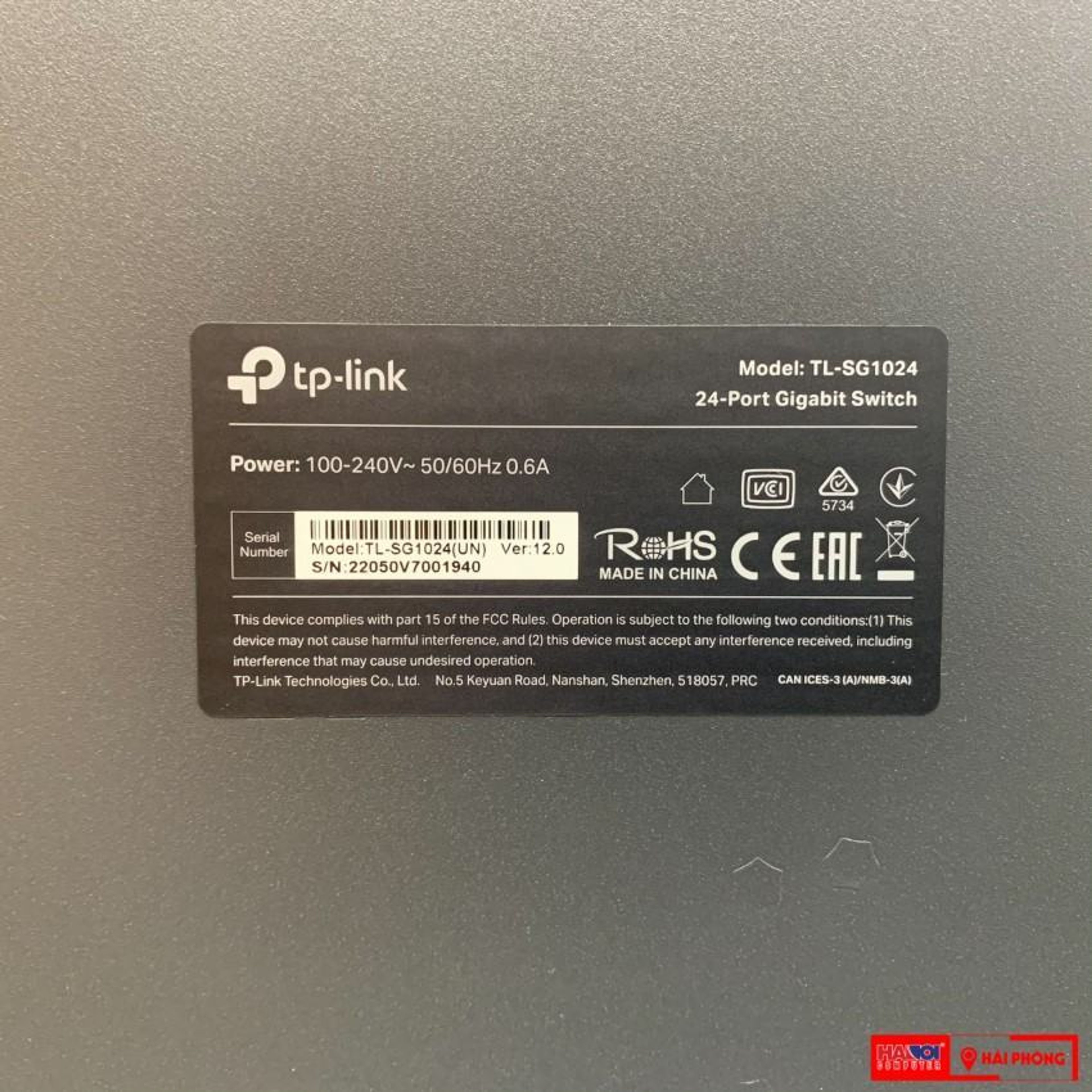 Switch TP-Link TL-SG1024 (24 cổng RJ45 10/100/1000Mbps, vỏ kim loại, gắn tủ Rack 19 inch) 6