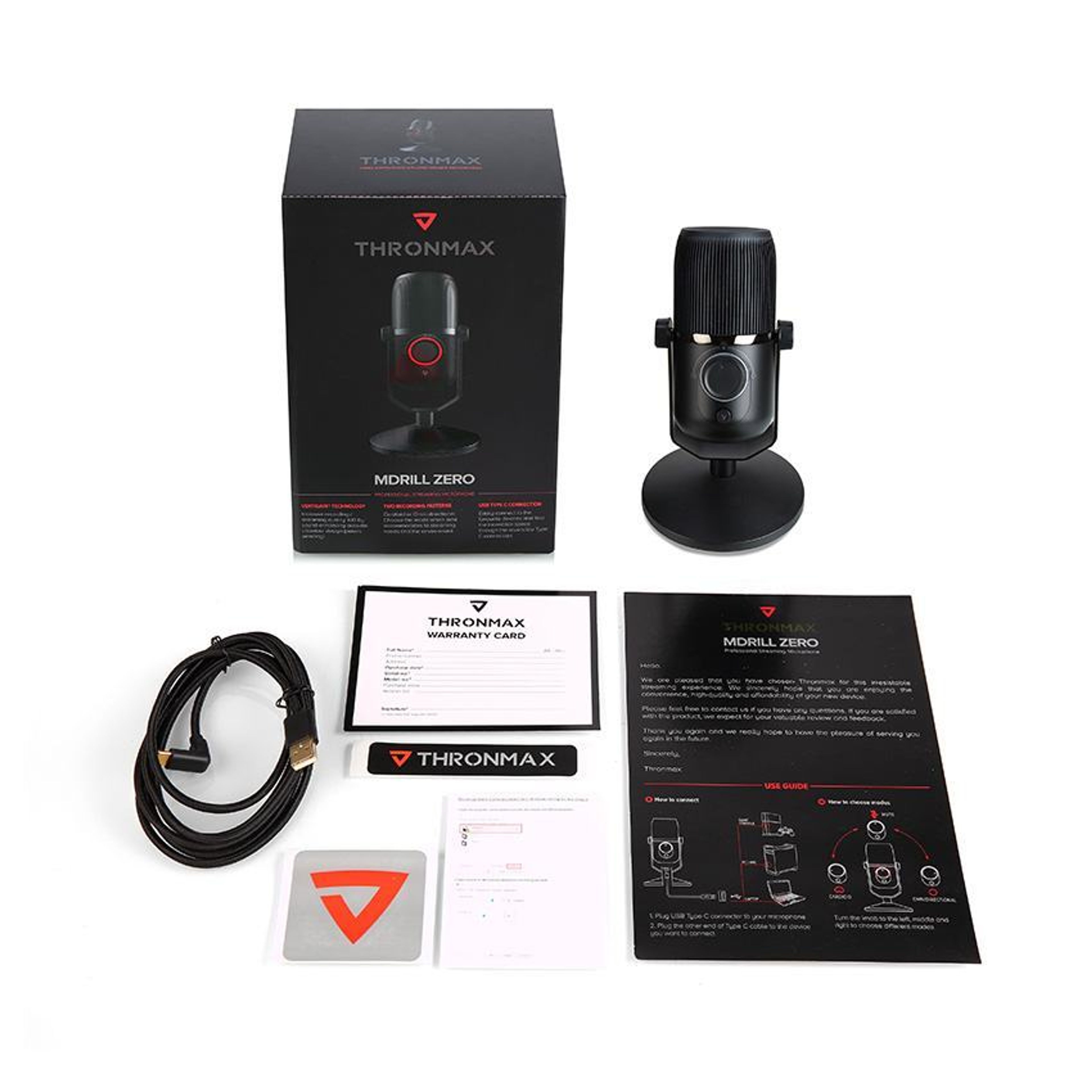 Microphone Thronmax Mdrill Zero Jet Black 6