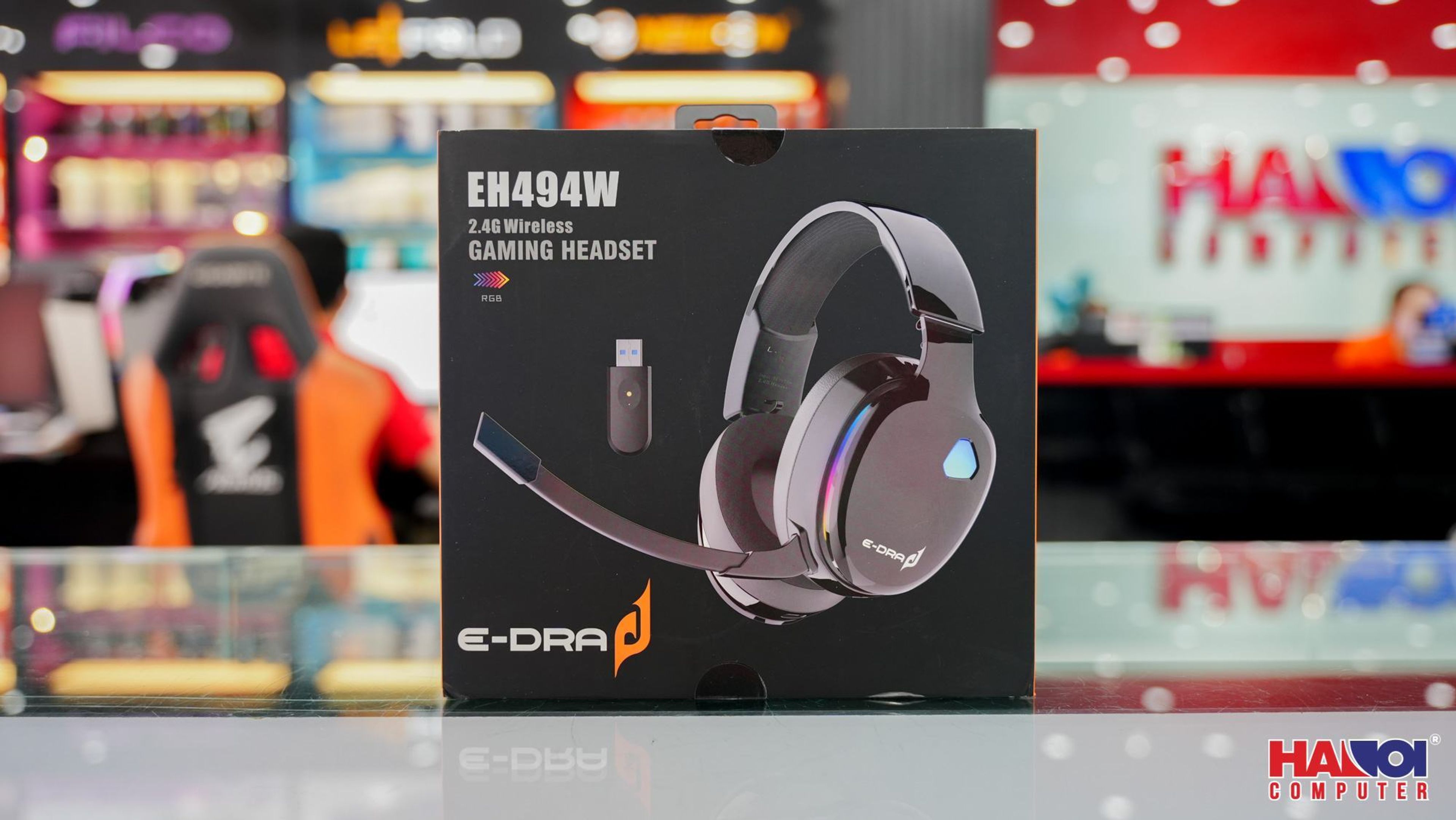 Tai nghe không dây E-Dra EH494W Đen (Bluetooth, Wireless 2.4G) 5