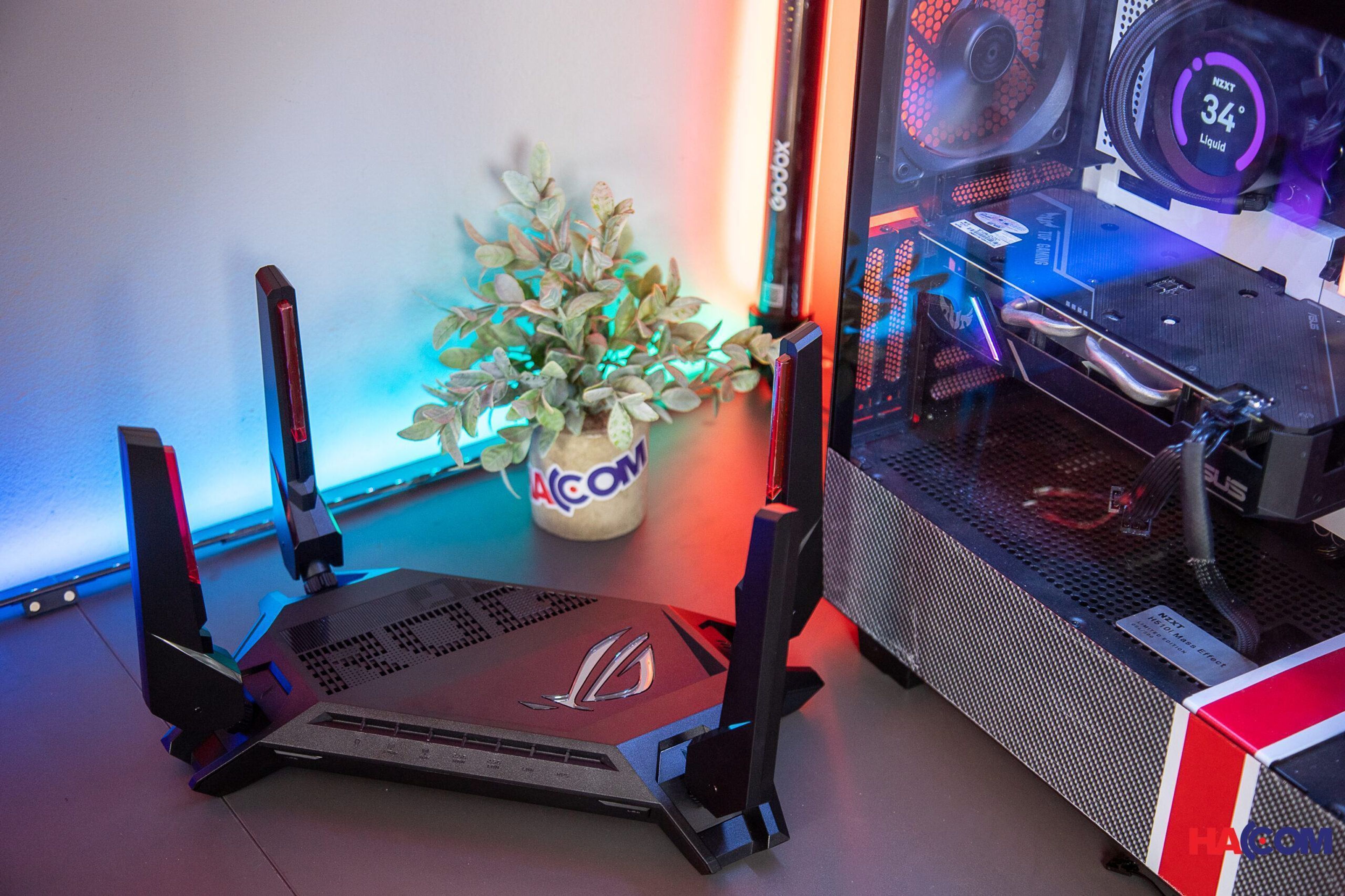 Bộ phát wifi 6 Asus GT-AX6000 ROG Rapture Gaming AX6000Mbps 6
