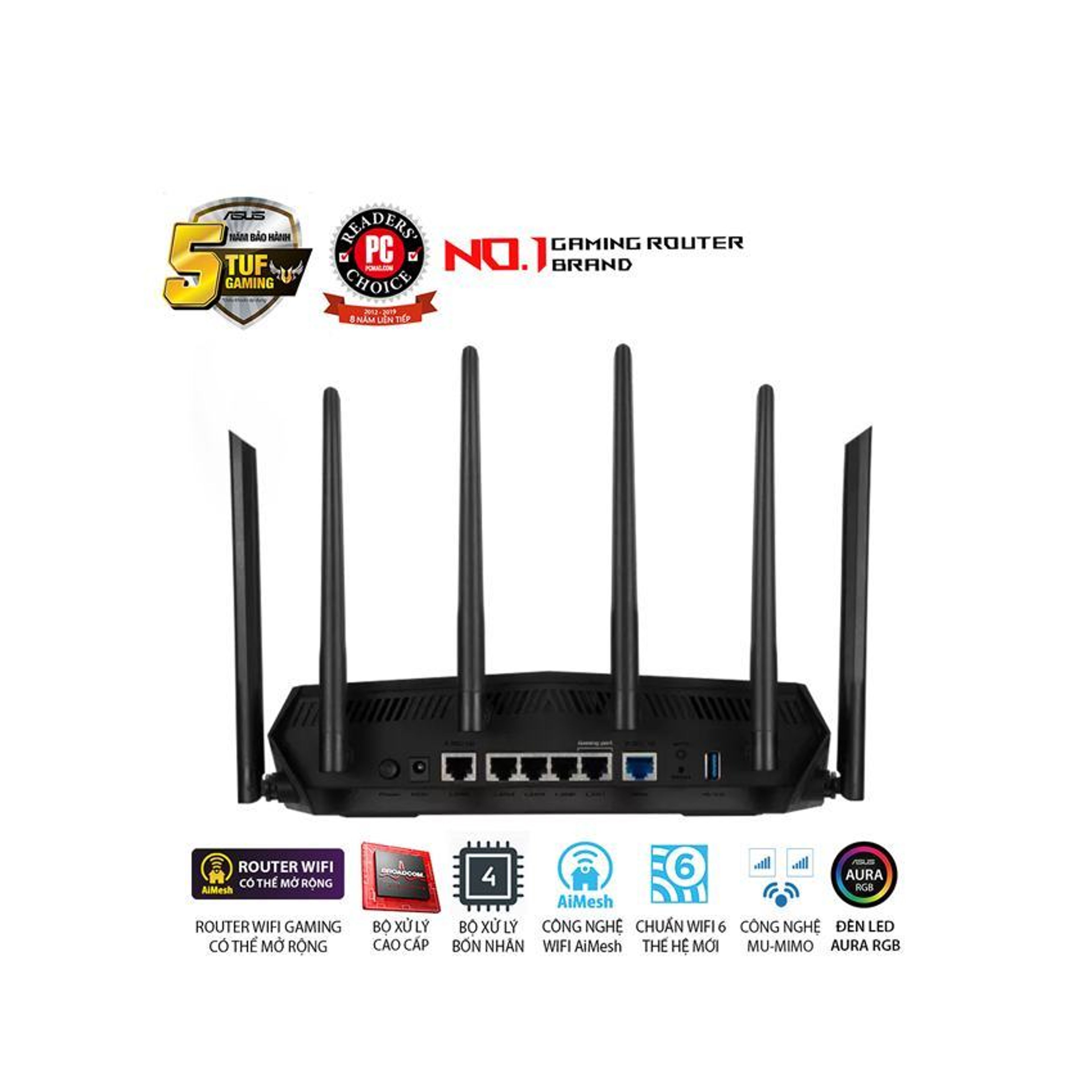Bộ phát wifi Gaming Asus TUF-AX6000 1