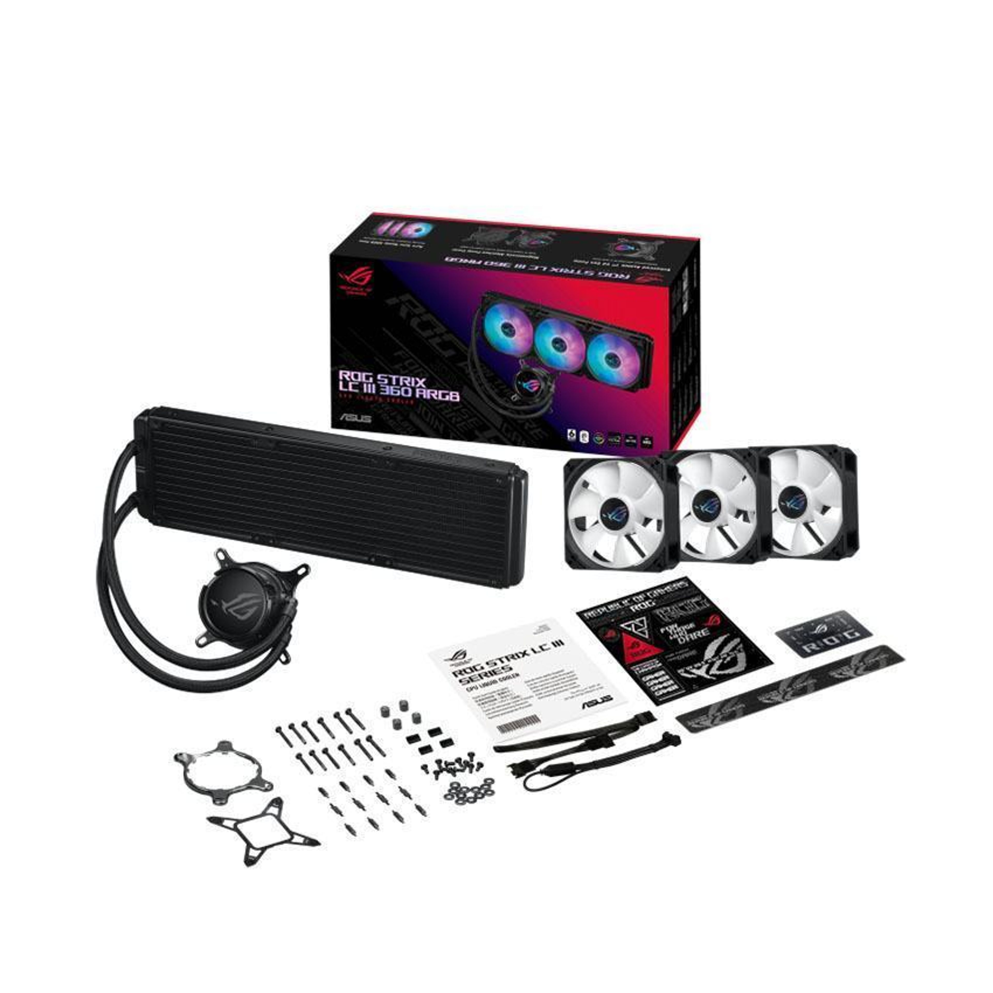 Tản nhiệt nước ASUS ROG STRIX LC III 360 ARGB BLACK 6
