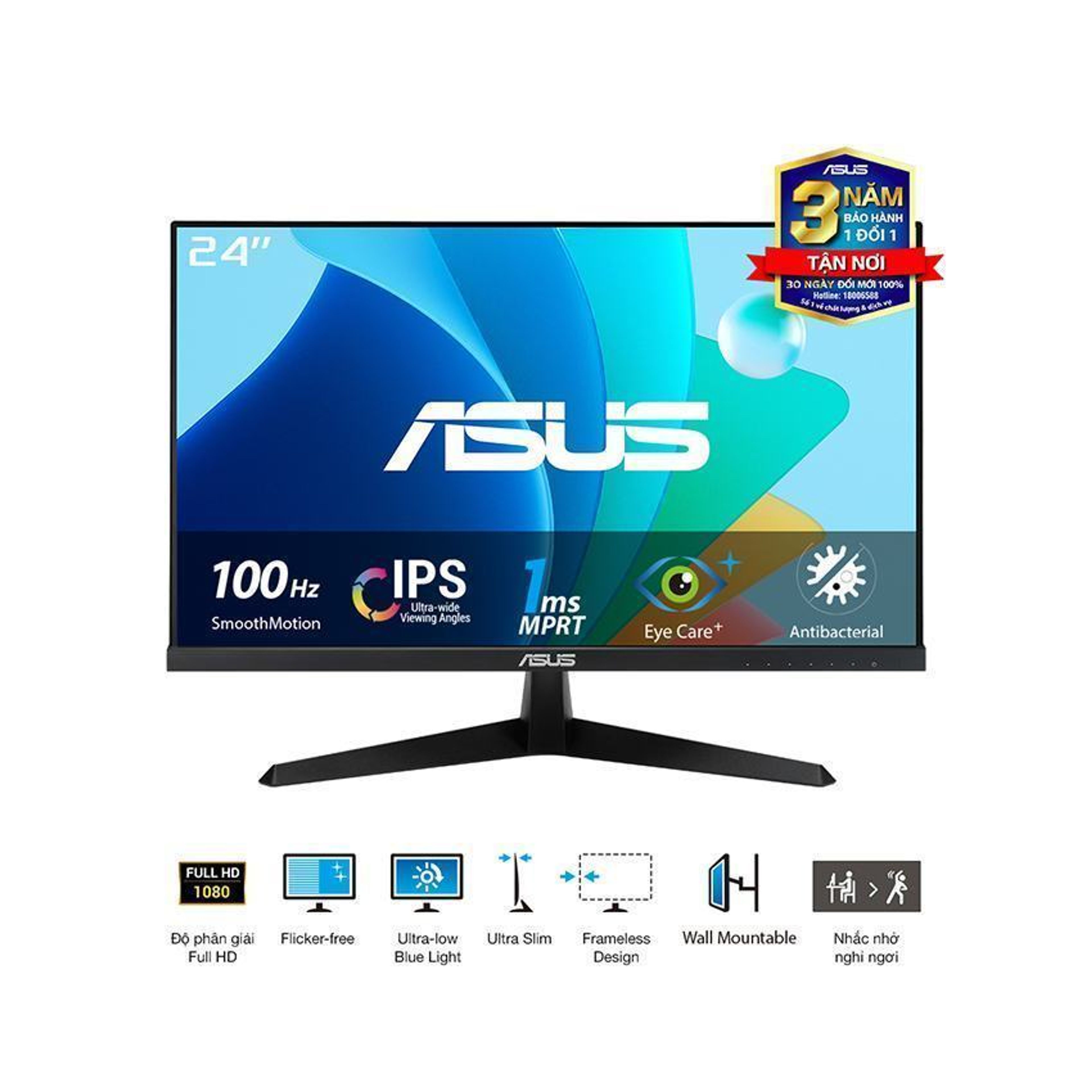 Màn hình ASUS VY249HF-R (23.8 inch/FHD/IPS/100Hz/1ms) 1