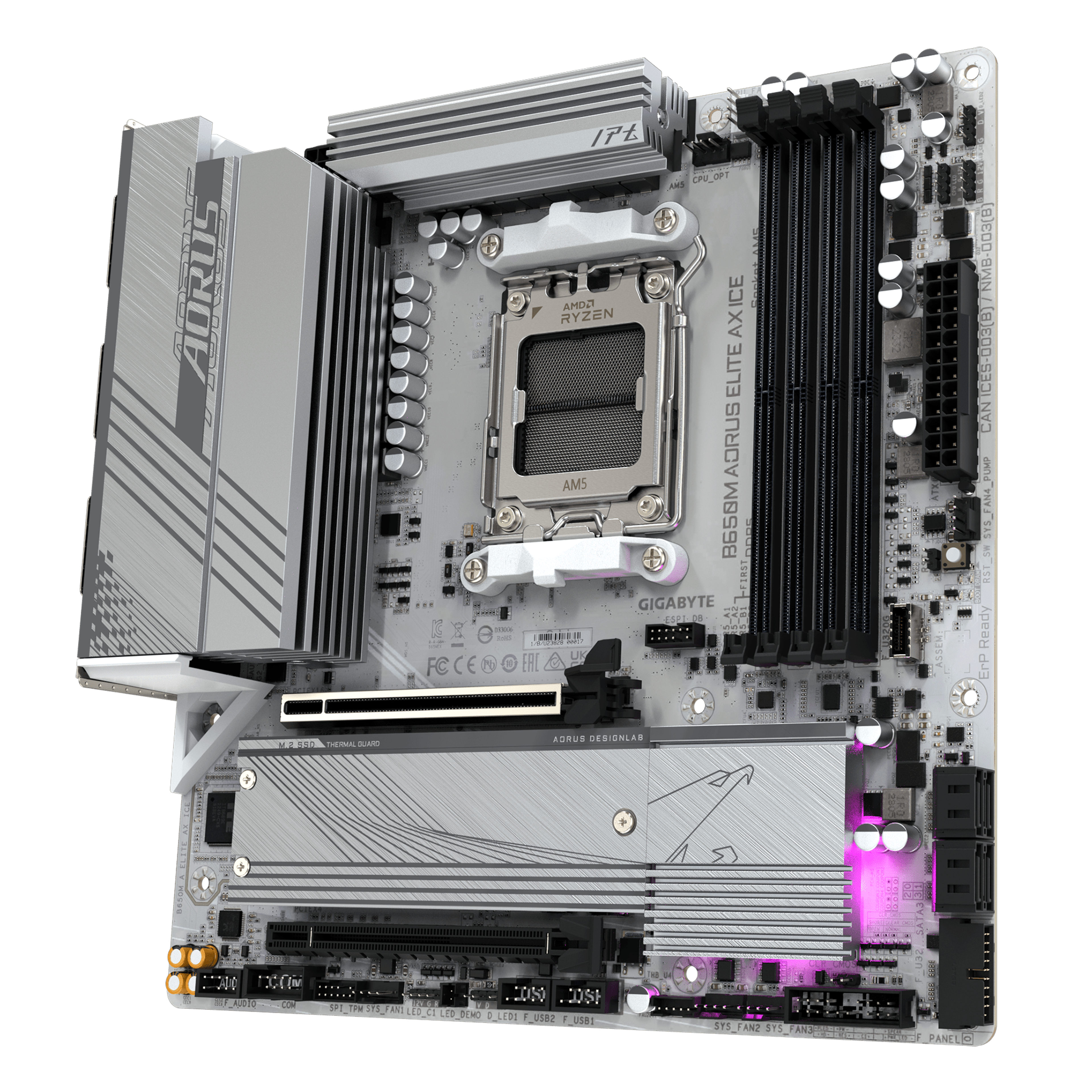 Mainboard Gigabyte B650M AORUS ELITE AX ICE - HÀNG NK 4