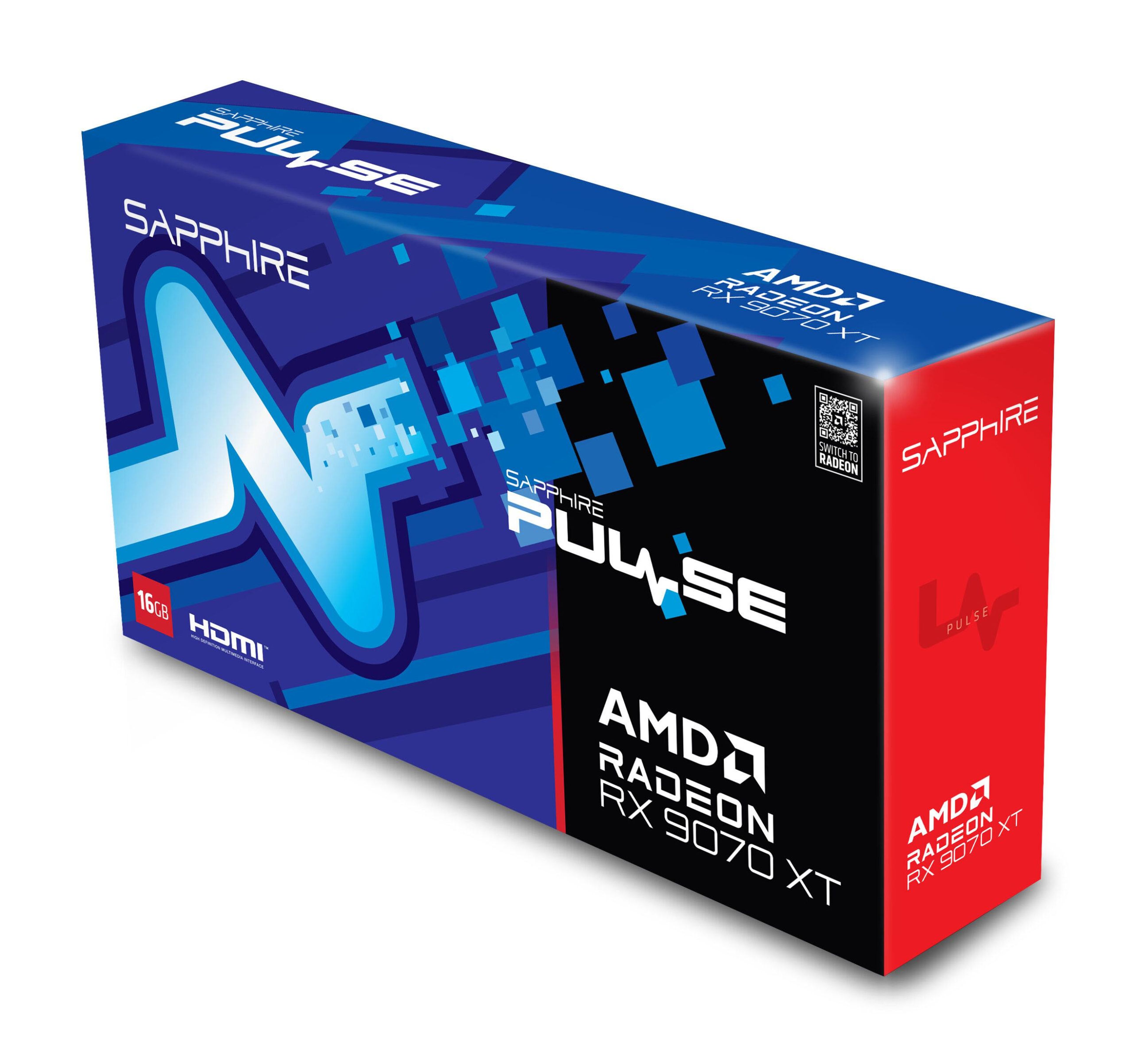 Card màn hình SAPPHIRE PULSE AMD Radeon™ RX 9070 XT 16GB 6