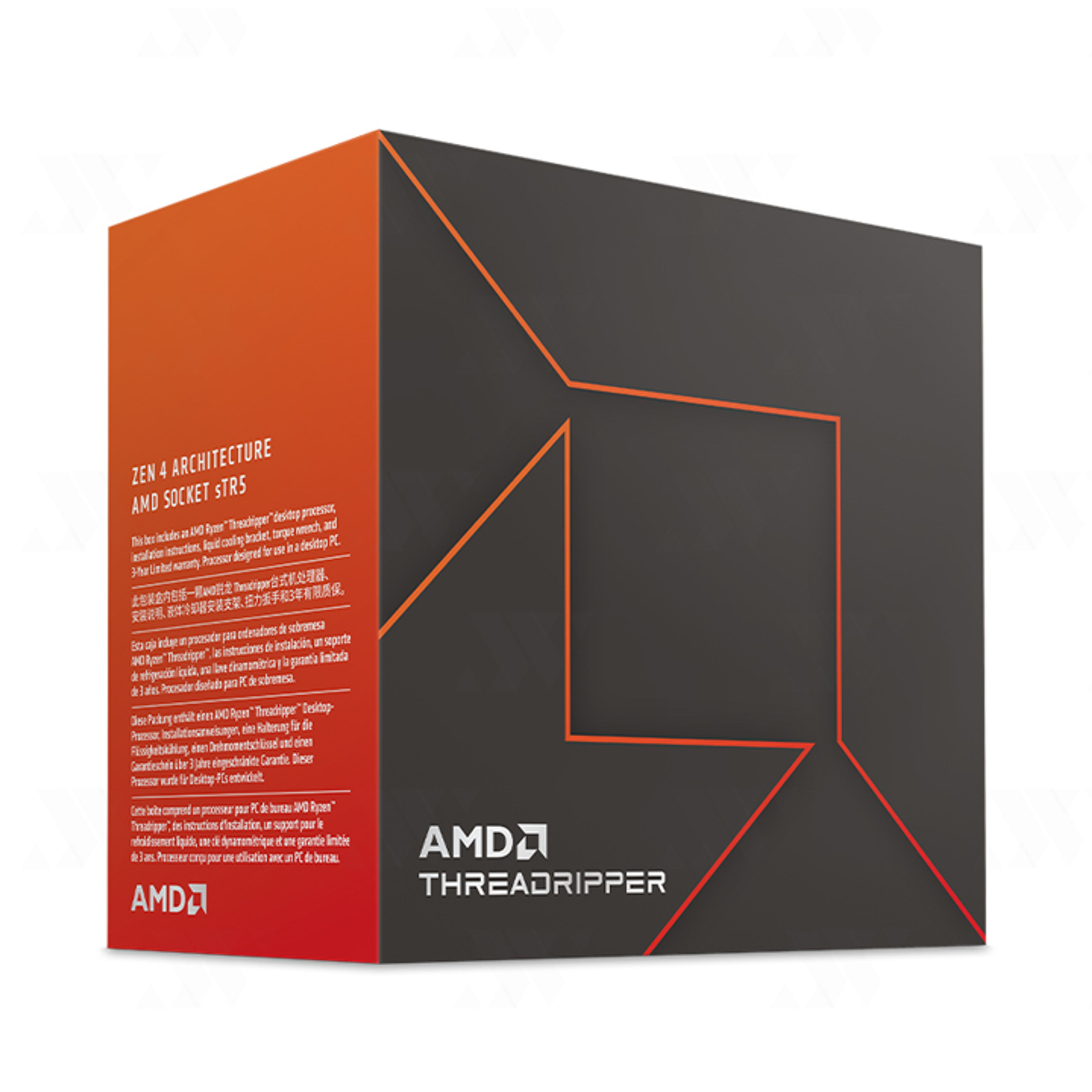 CPU AMD Ryzen Threadripper 7970X (32 cores 64 threards / 4.0GHz Up to 5.3GHz / PCIe 5.0 / sTR5 / 350W TDP/ Storm Peak Zen4)