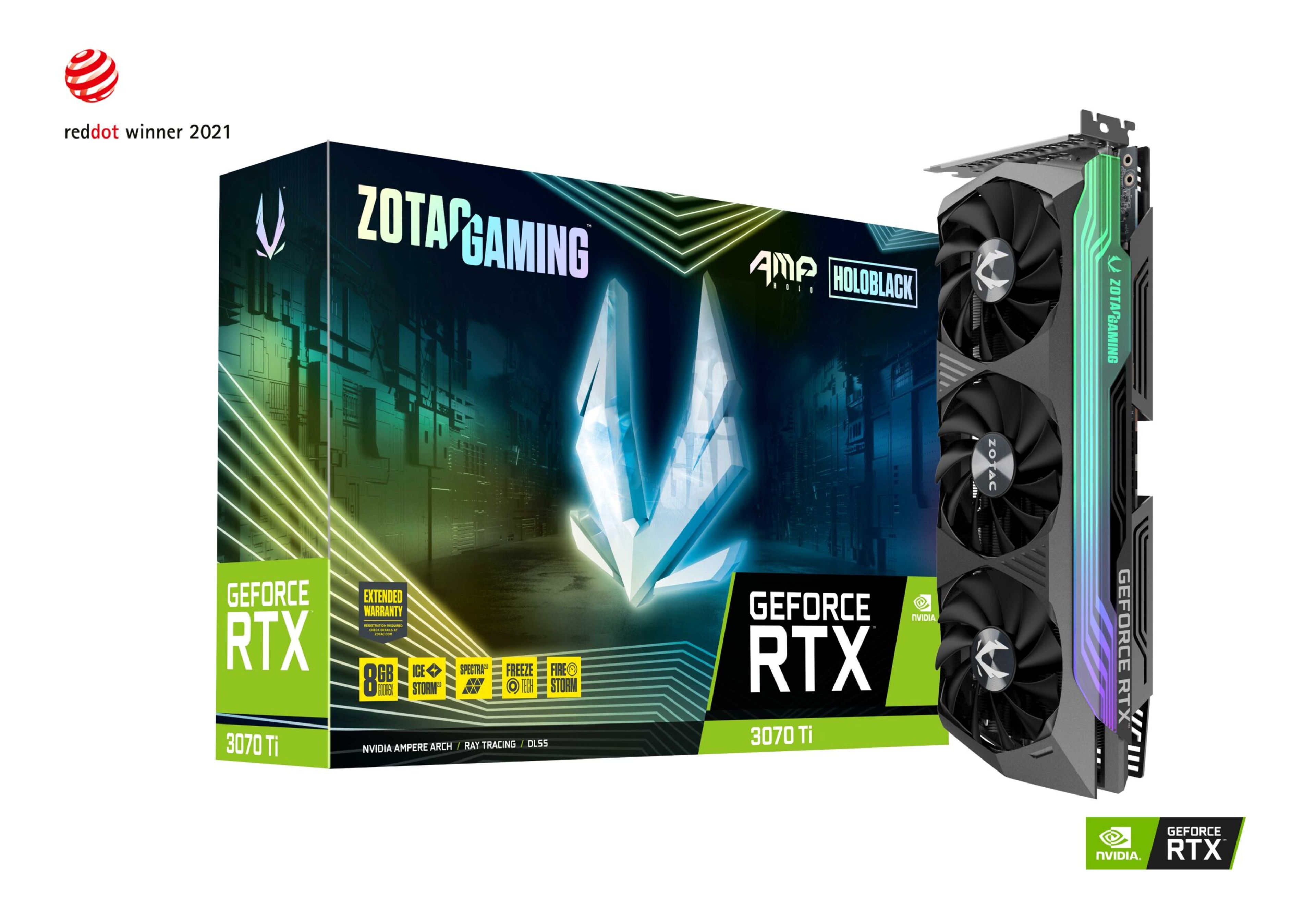 Card màn hình  ZOTAC GAMING GeForce RTX 3070 Ti AMP HOLO (Đã qua sử dụng) 1