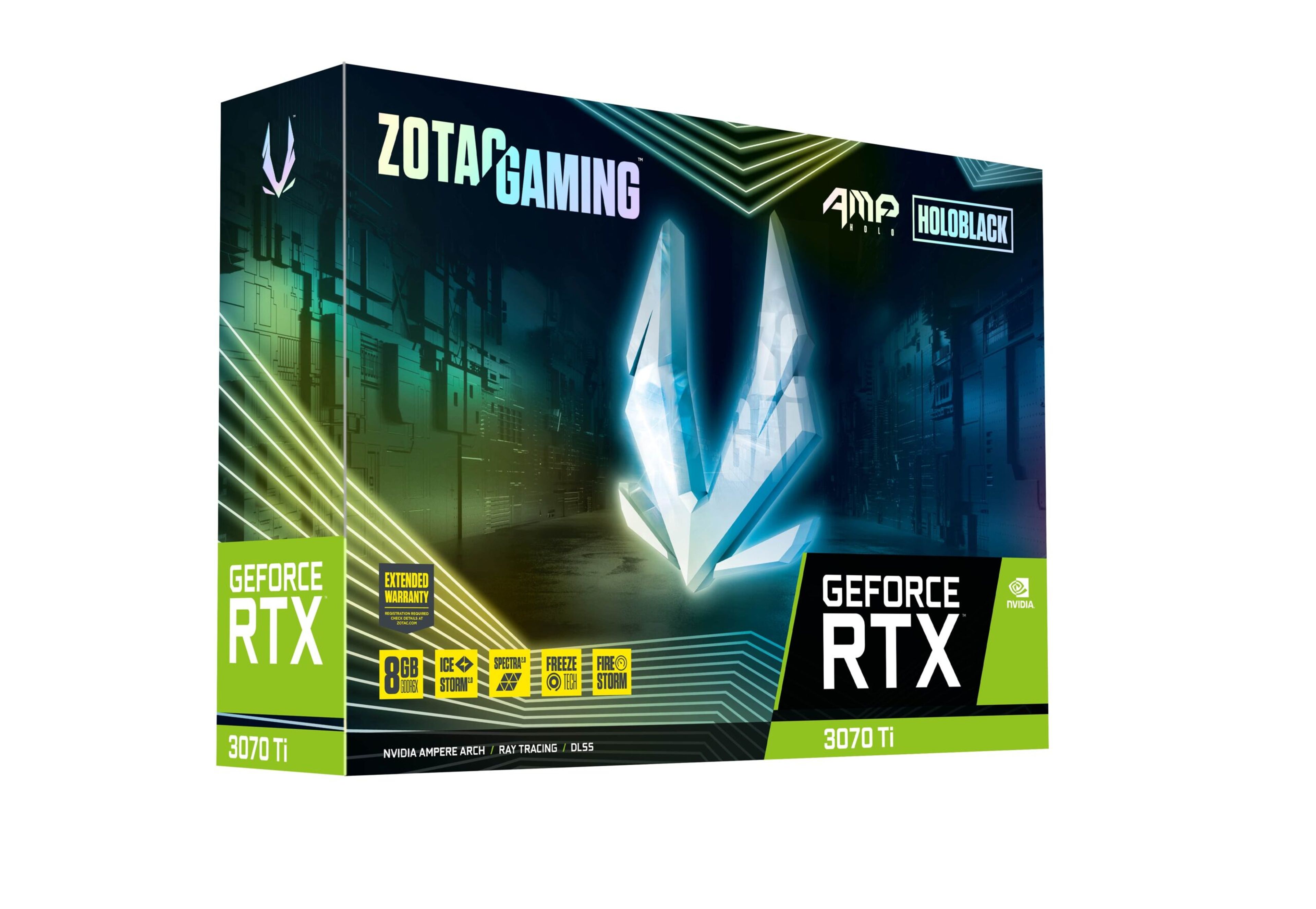 Card màn hình  ZOTAC GAMING GeForce RTX 3070 Ti AMP HOLO (Đã qua sử dụng) 8