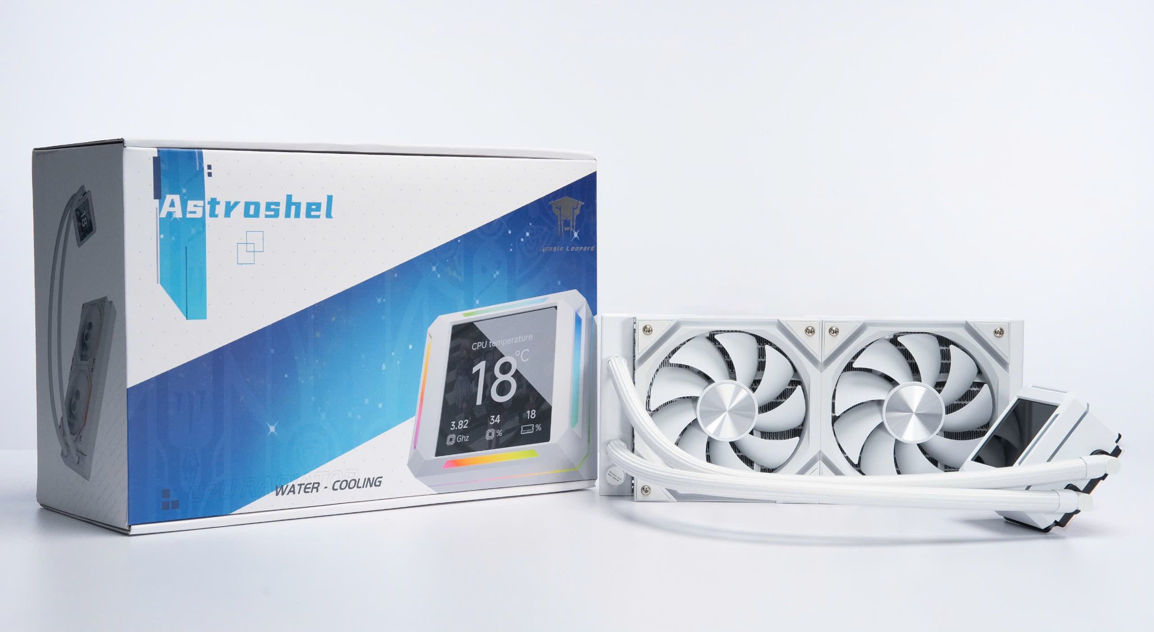 Tản nhiệt AIO Leopard Astro Shell 240 ARGB Digital LCD White 6