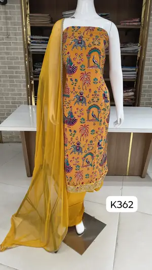  : Crep silk beautiful party wear