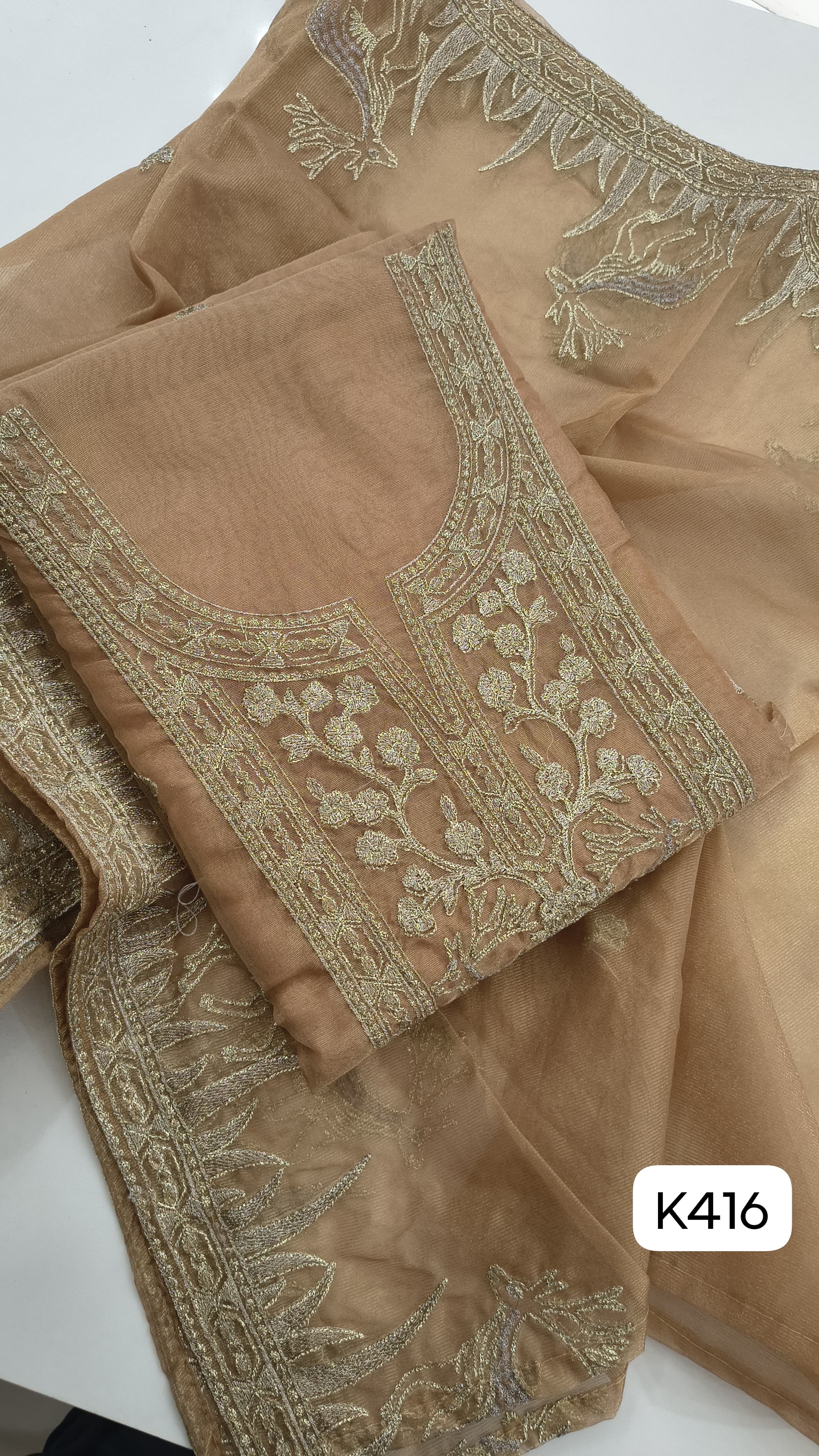 Tissue silk party wear suits 