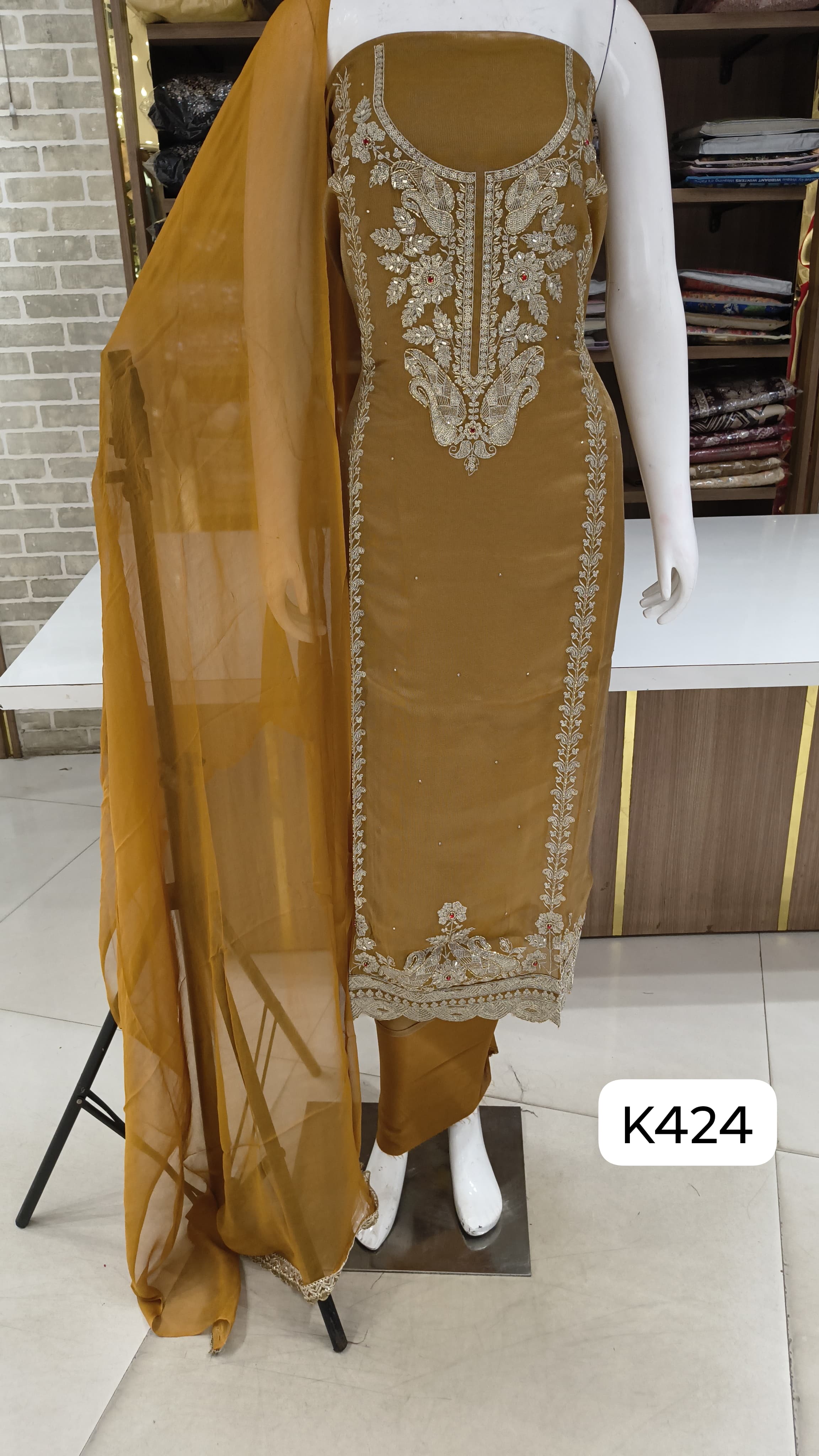New diamond silk party wear suits 