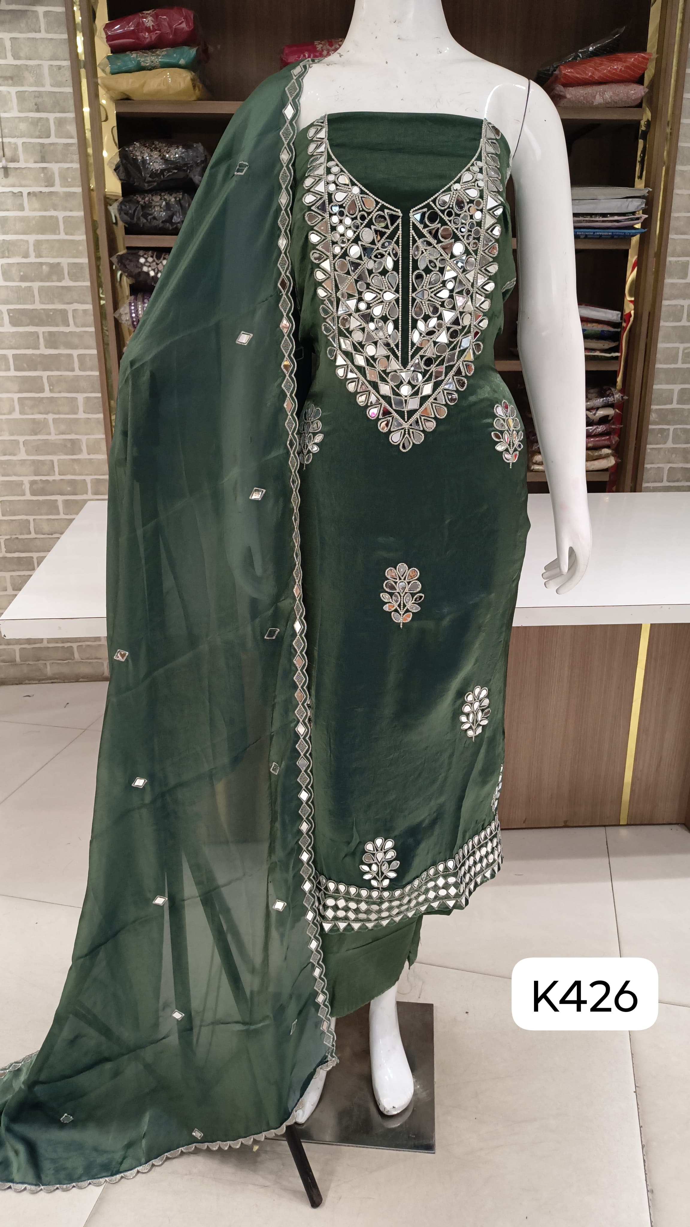 Russian silk party wear suits 