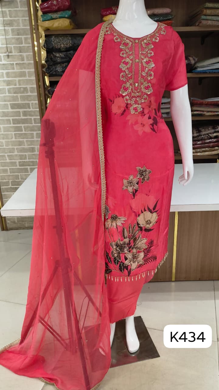 Soft silk beautiful party wear suits 