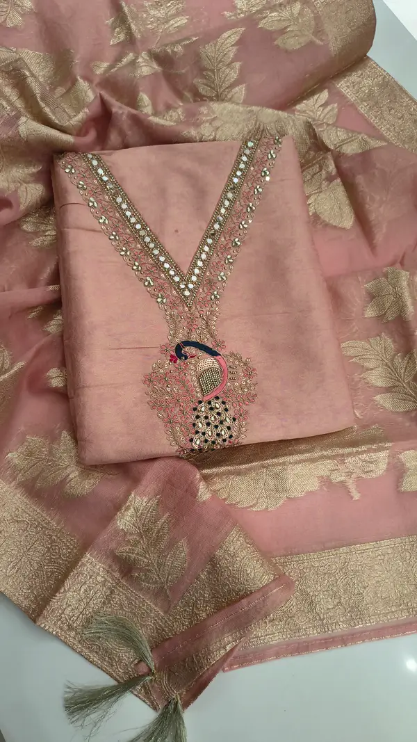 Banarsi silk party wear suits 