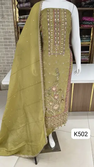 Crush silk party wear suits 