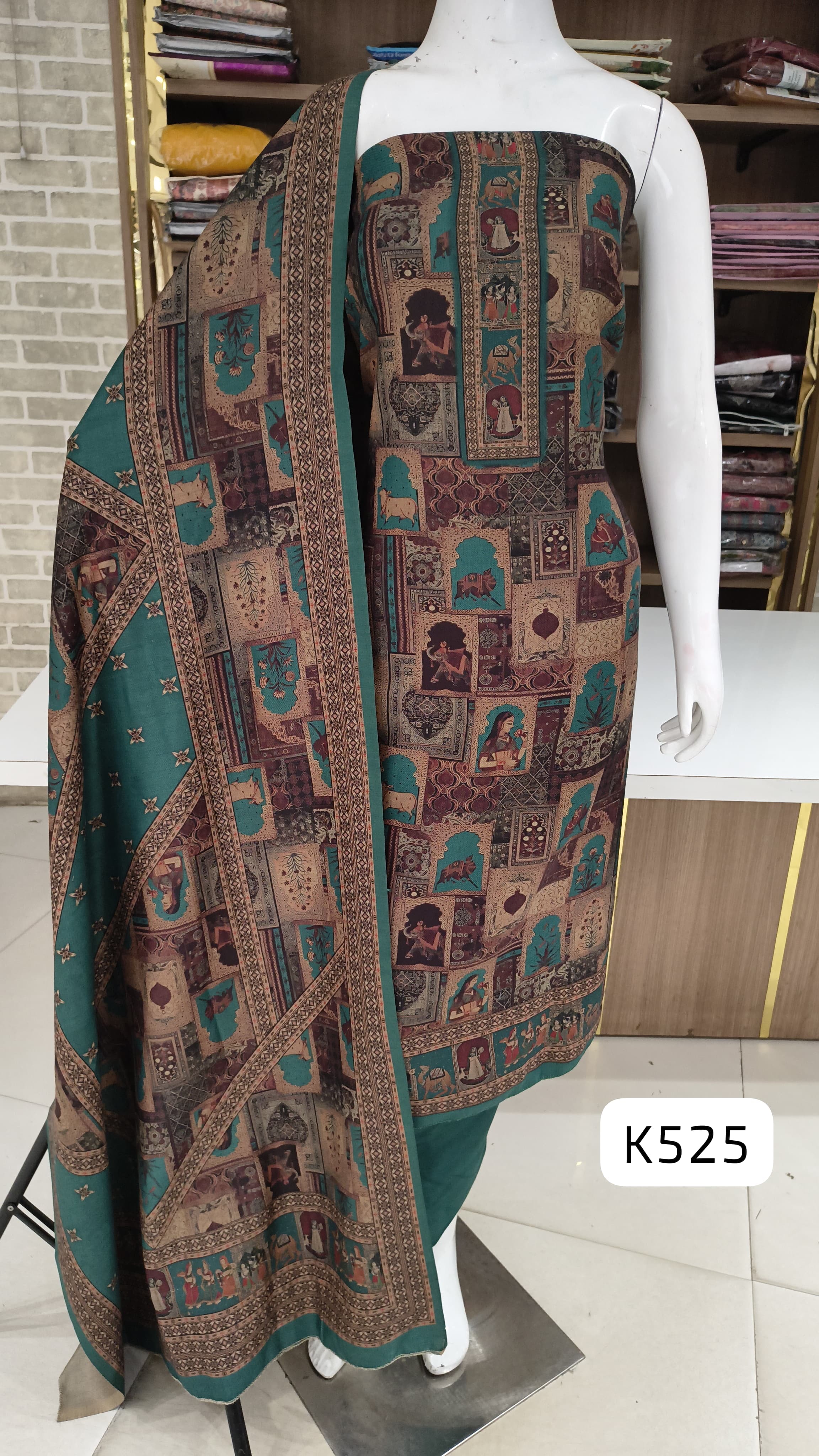 Woolen unstitched suit 