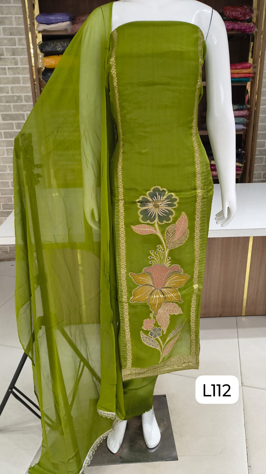 Soft banarsi silk suits
