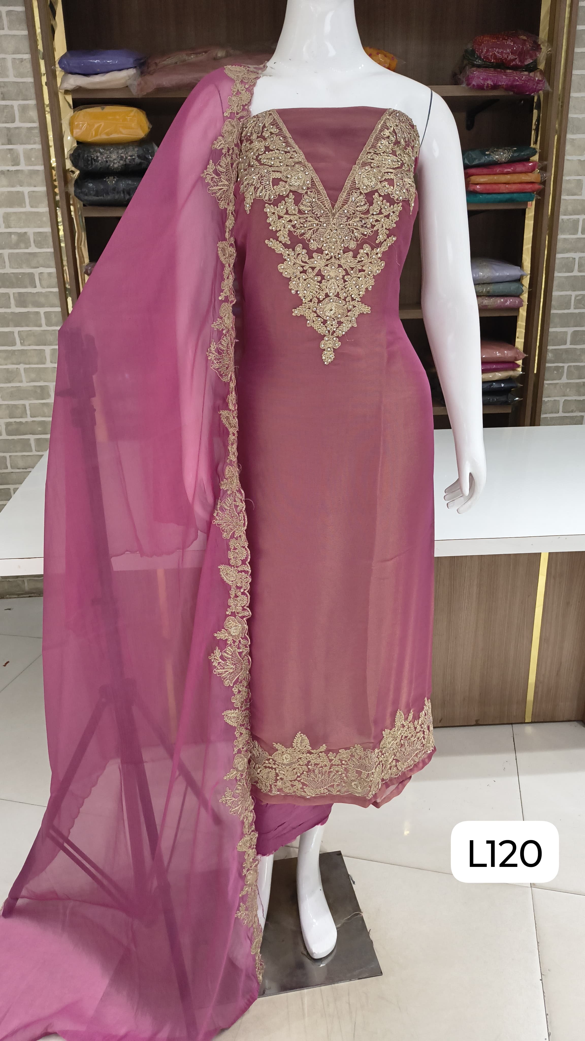 Italian silk beautiful party wear suits