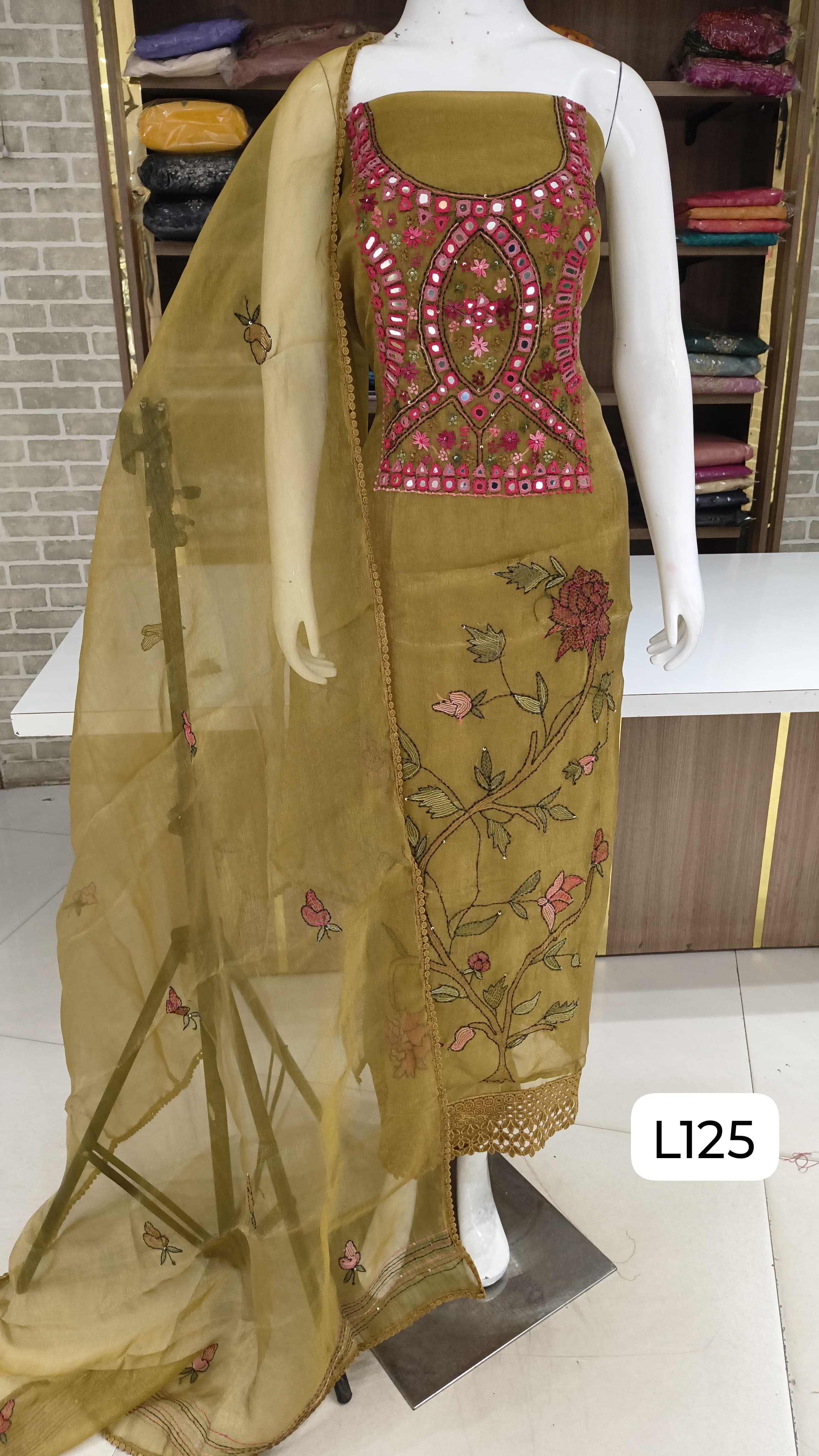 Premium glass tissue silk suits