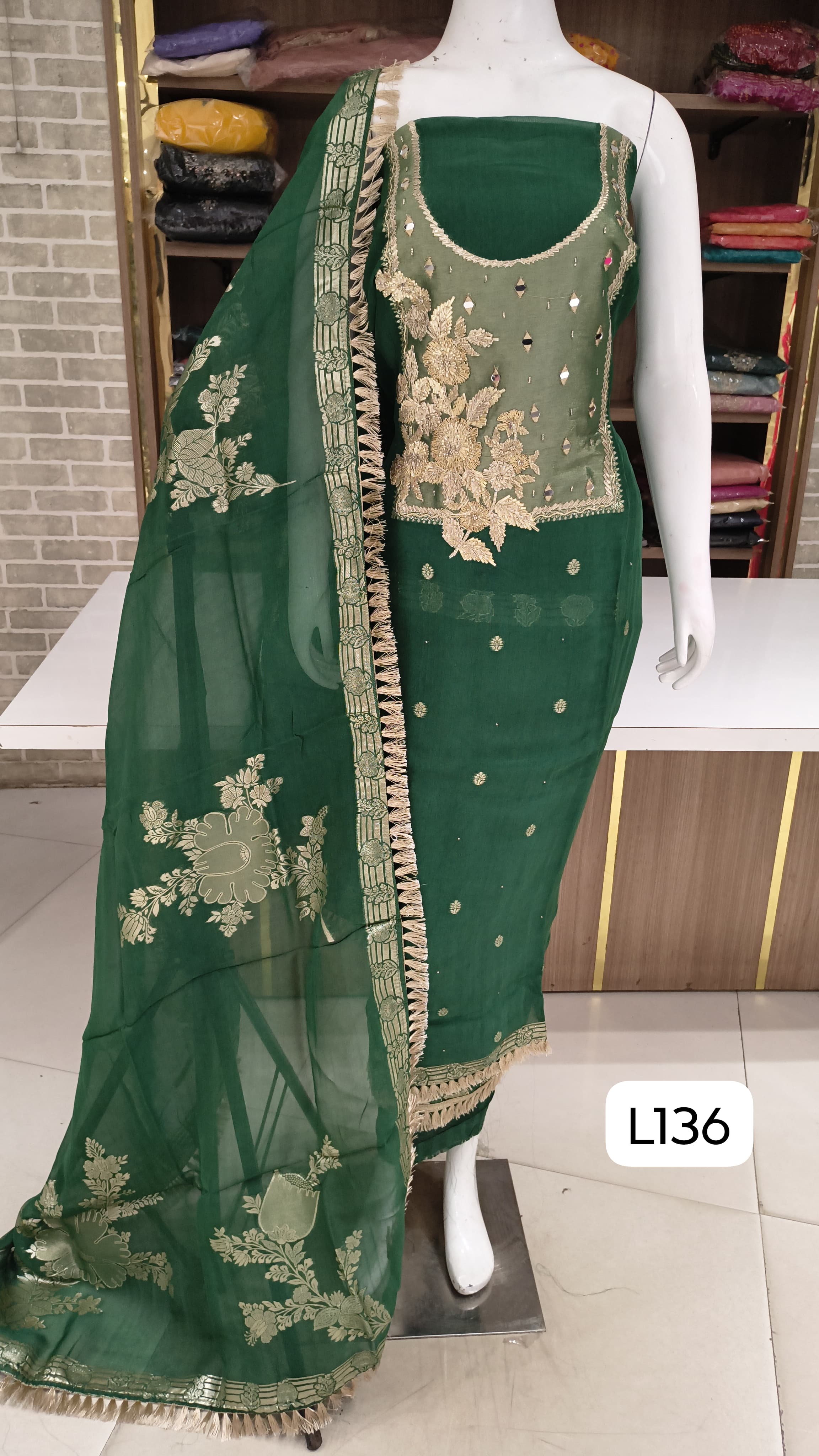 Pure organza silk suits