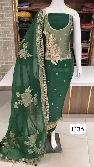 Pure organza silk suits