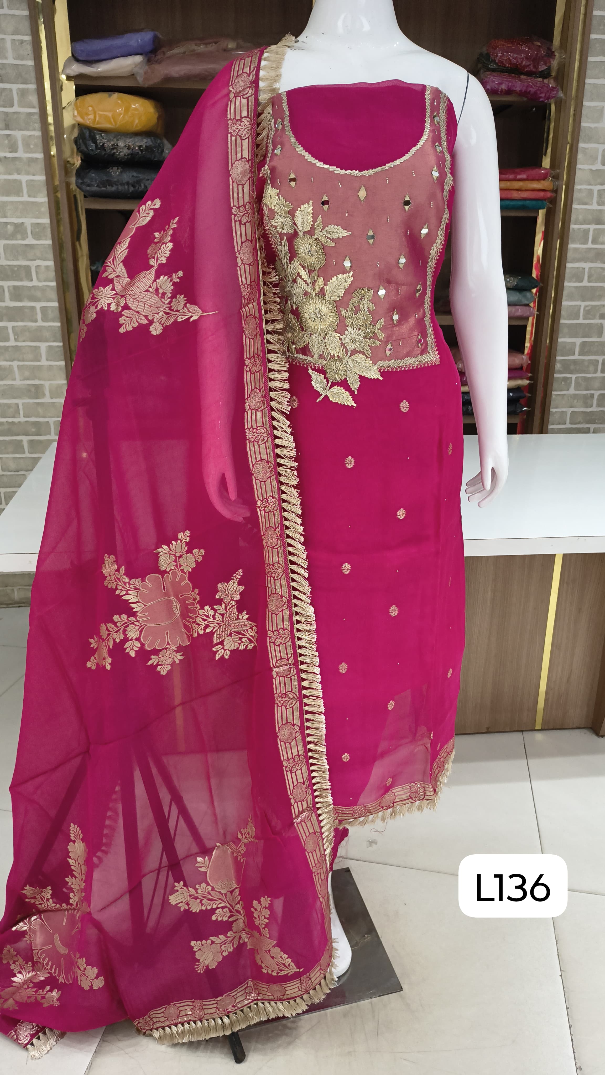 Pure organza silk suits