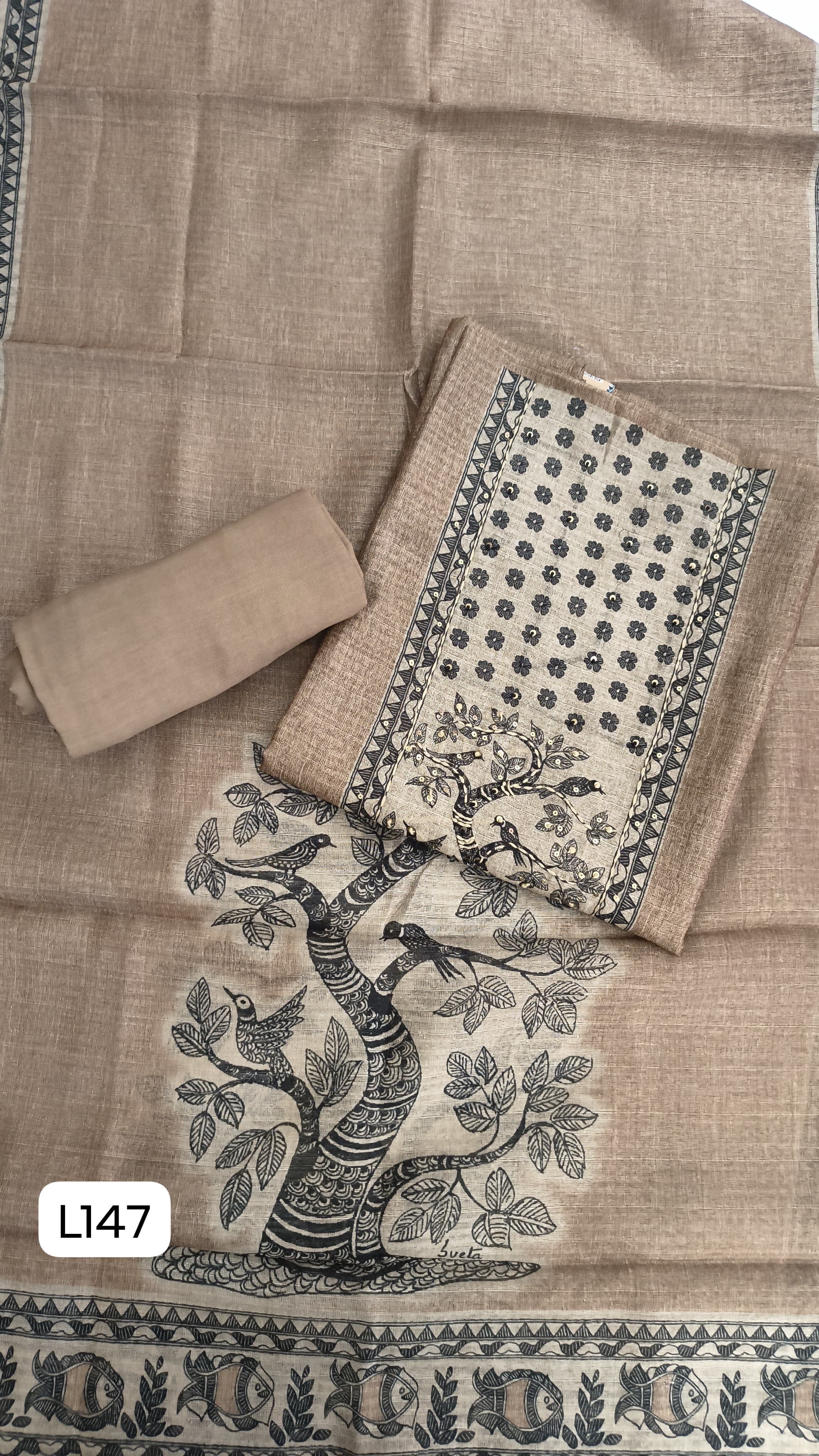 Bhagalpuri silk suits pure