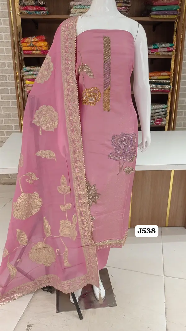 Premium shimmr silk suits