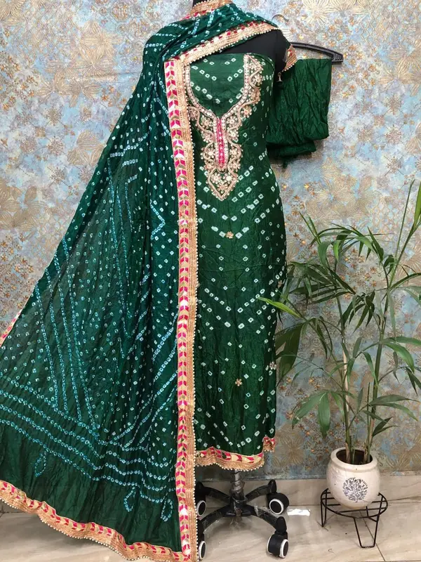 Bandhani silk suits