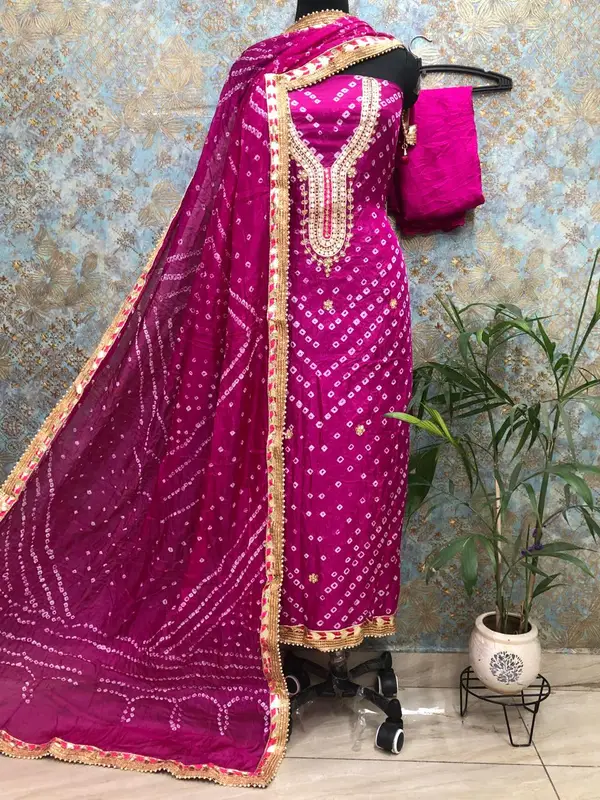 Bandhani jaipuri suits by bella fashion