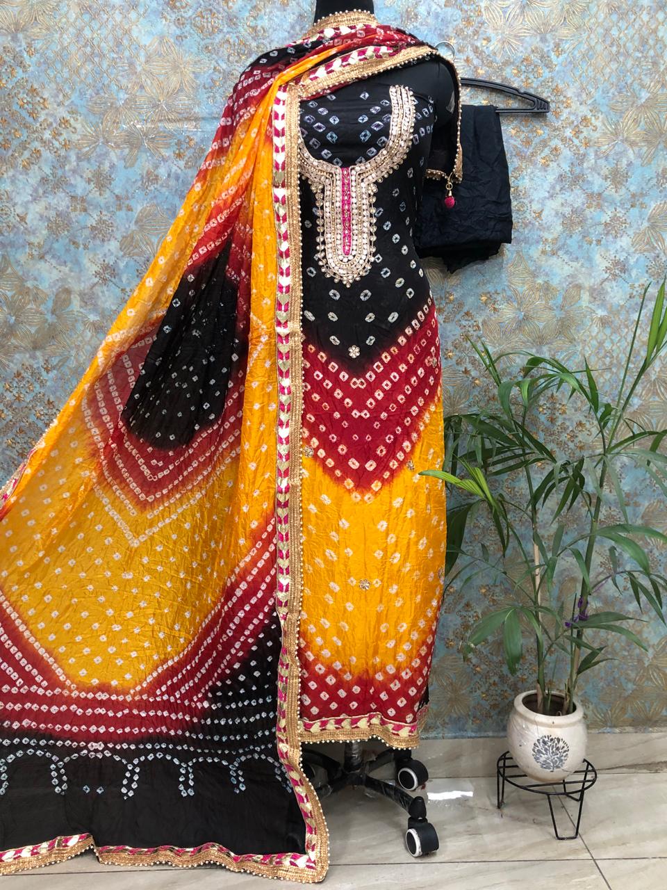 Bandhani jaipuri suits by bella fashion