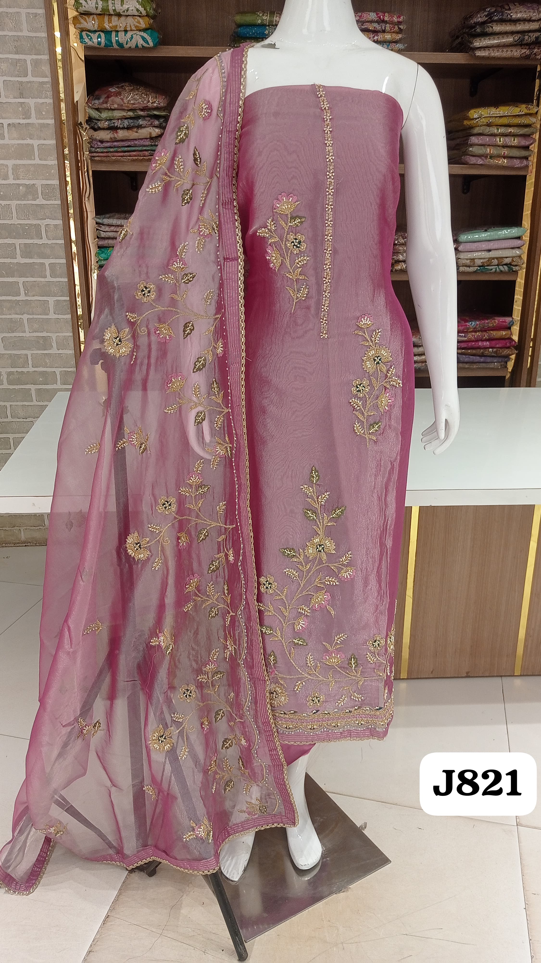 Premium khajoor silk suits