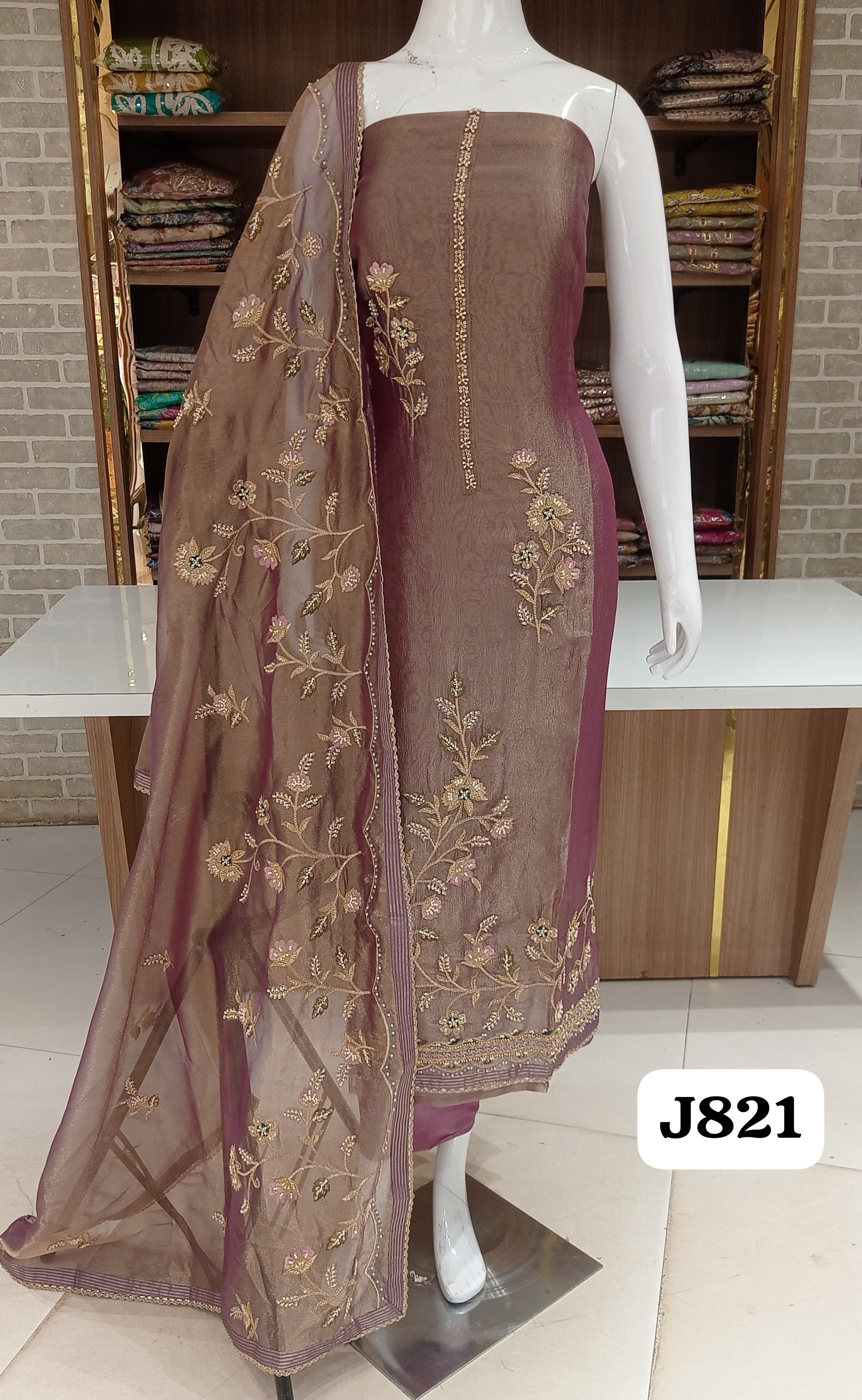 Premium khajoor silk suits