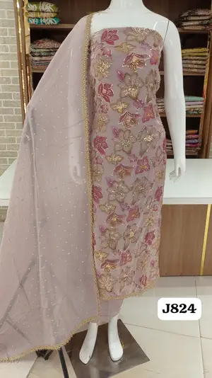 Premium soft organza silk party wear suits