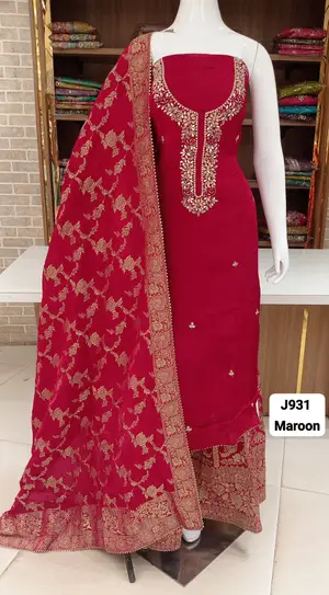 Soft silk with banarsi skirt