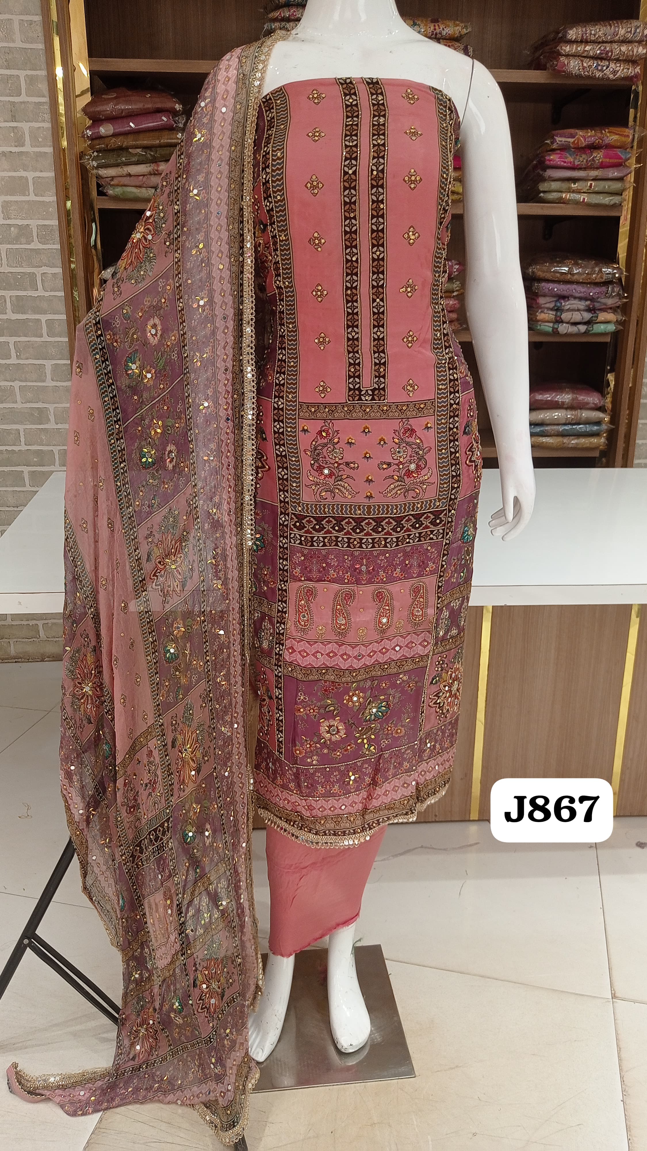 Soft silk party wear suits