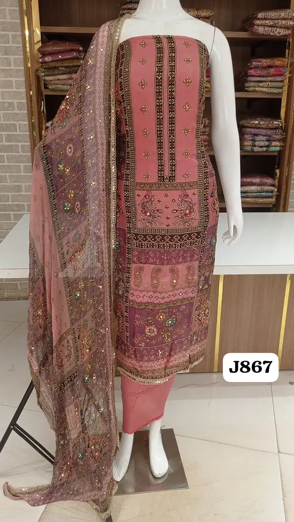 Soft silk party wear suits