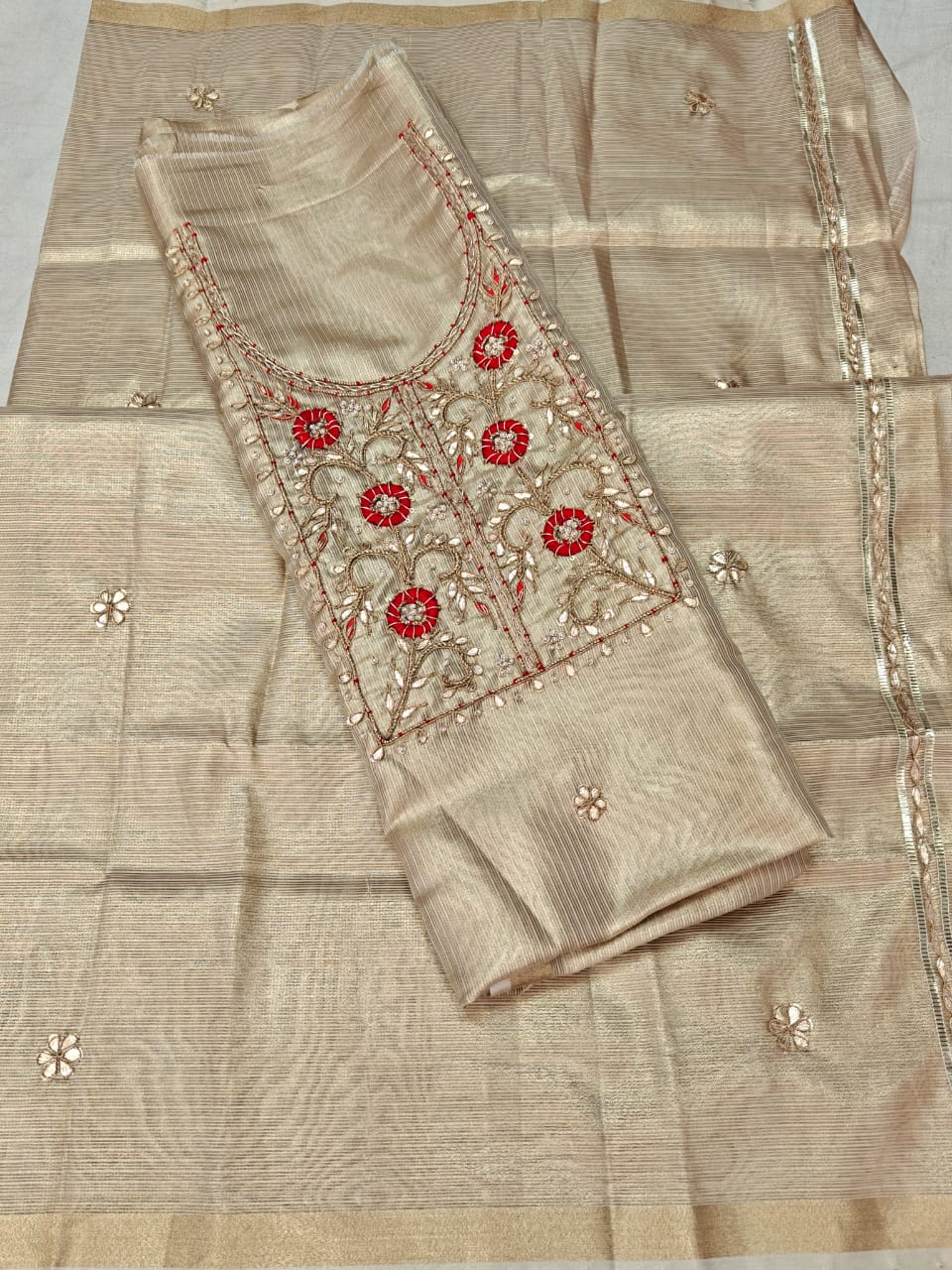 Silk suits top n dupatta 