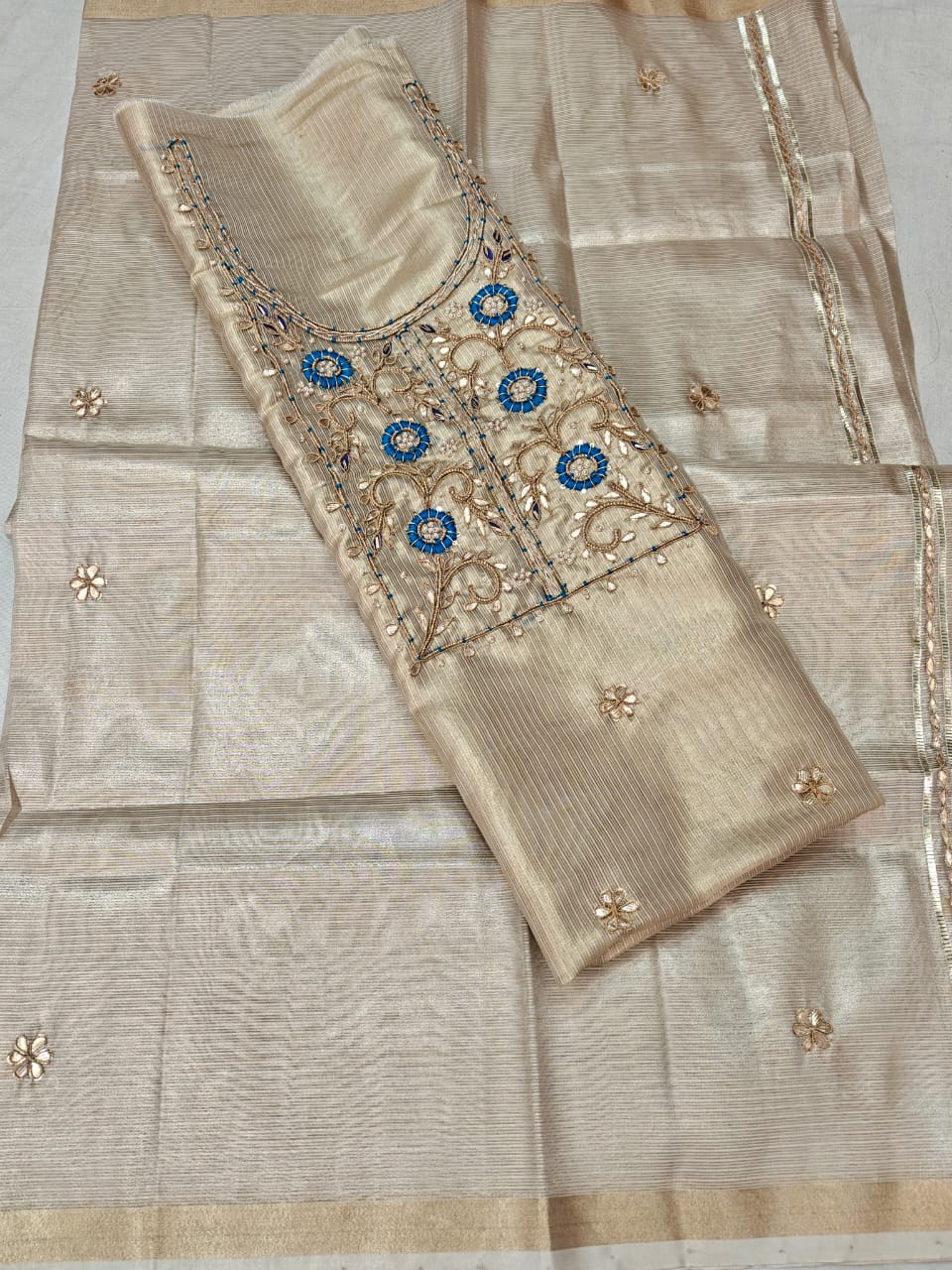 Silk suits top n dupatta 