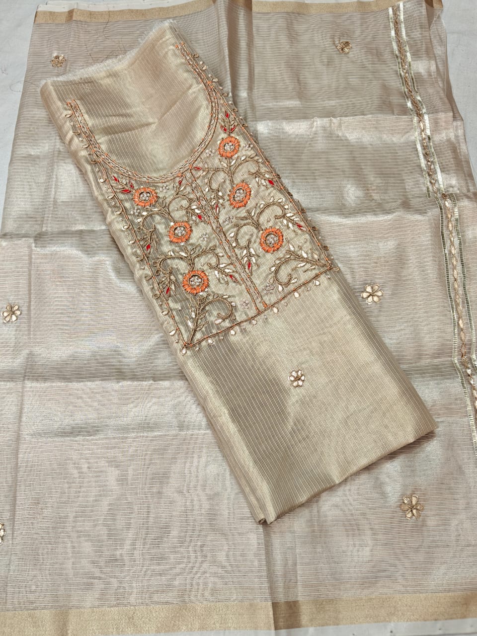 Silk suits top n dupatta 